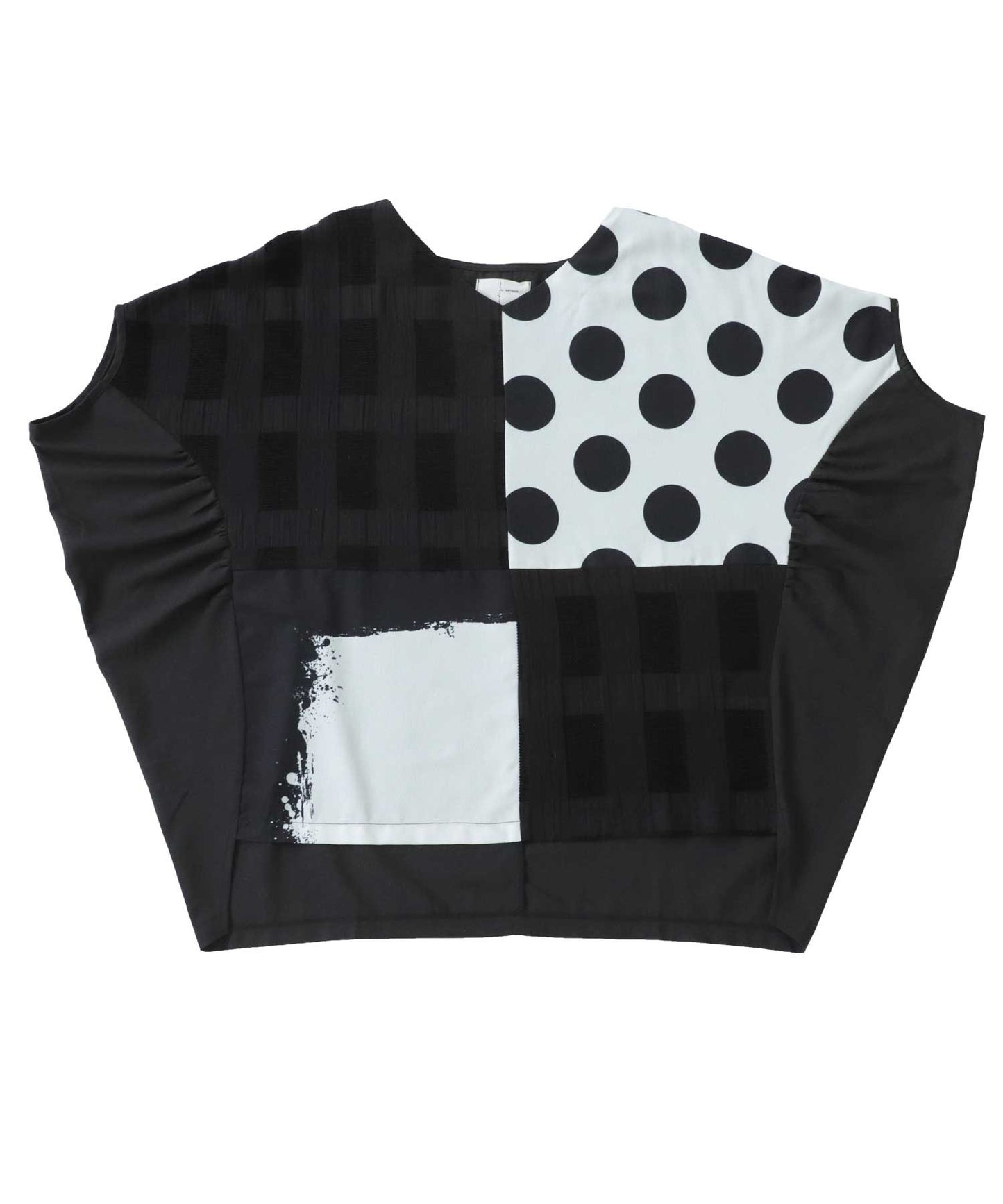 Pattern switching Ladies Dolman Tops Short-Sleeve