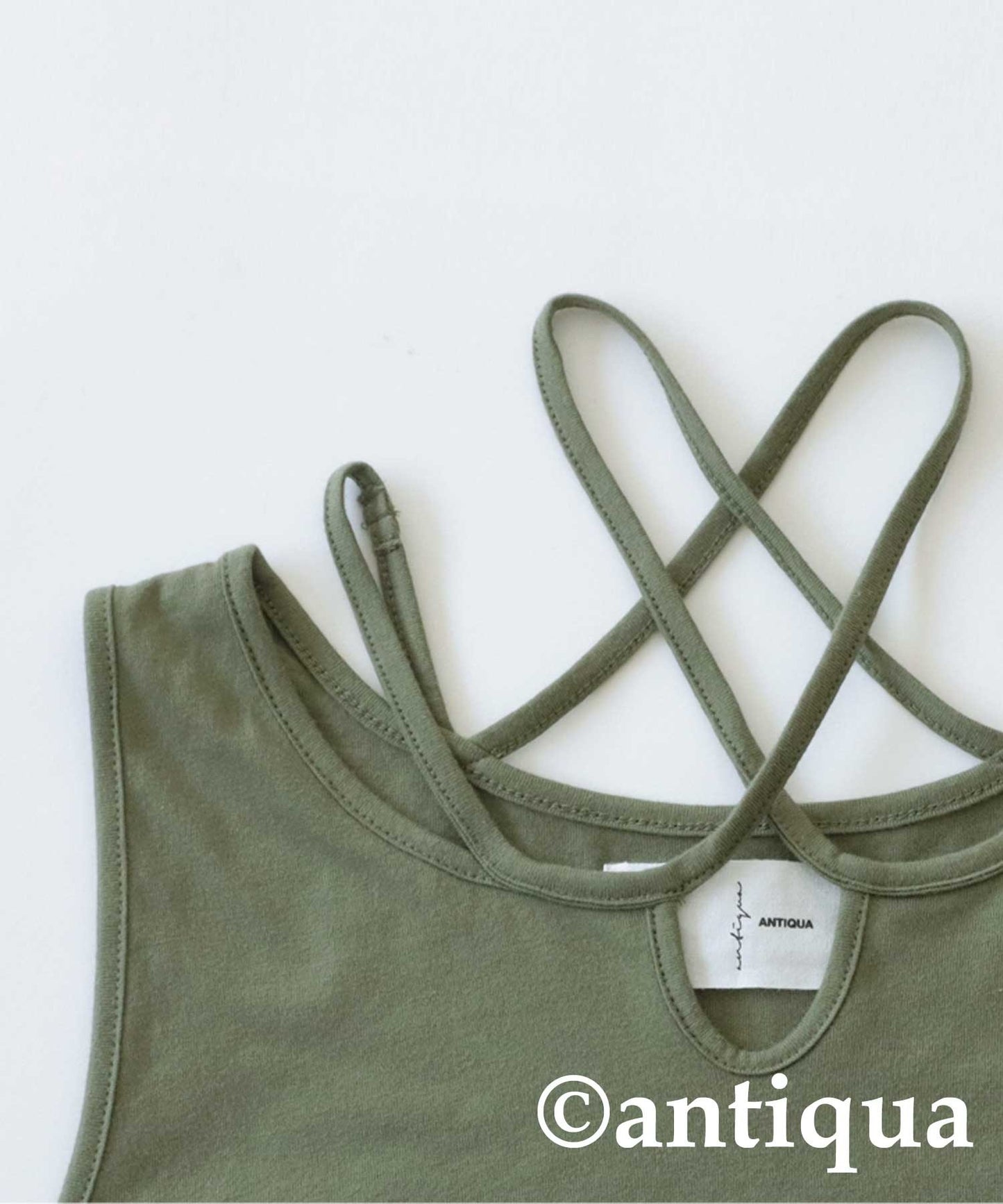 Designed Ladies tank top hideable shoulder straps