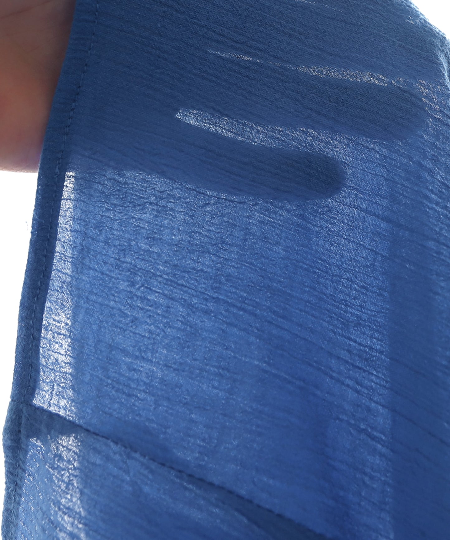 Back button Crepe Ladies Shirt, Short Sleeve