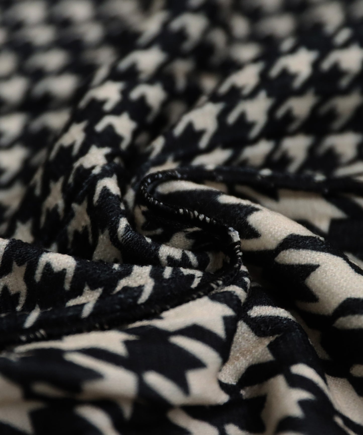 Houndstooth Pattern Mellow Tops Ladies