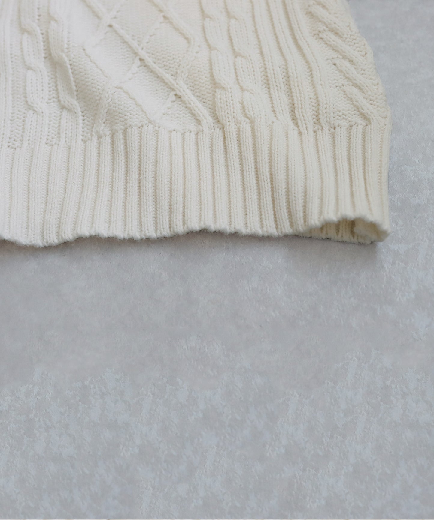 Hood Cable Knit Cardigan Ladies