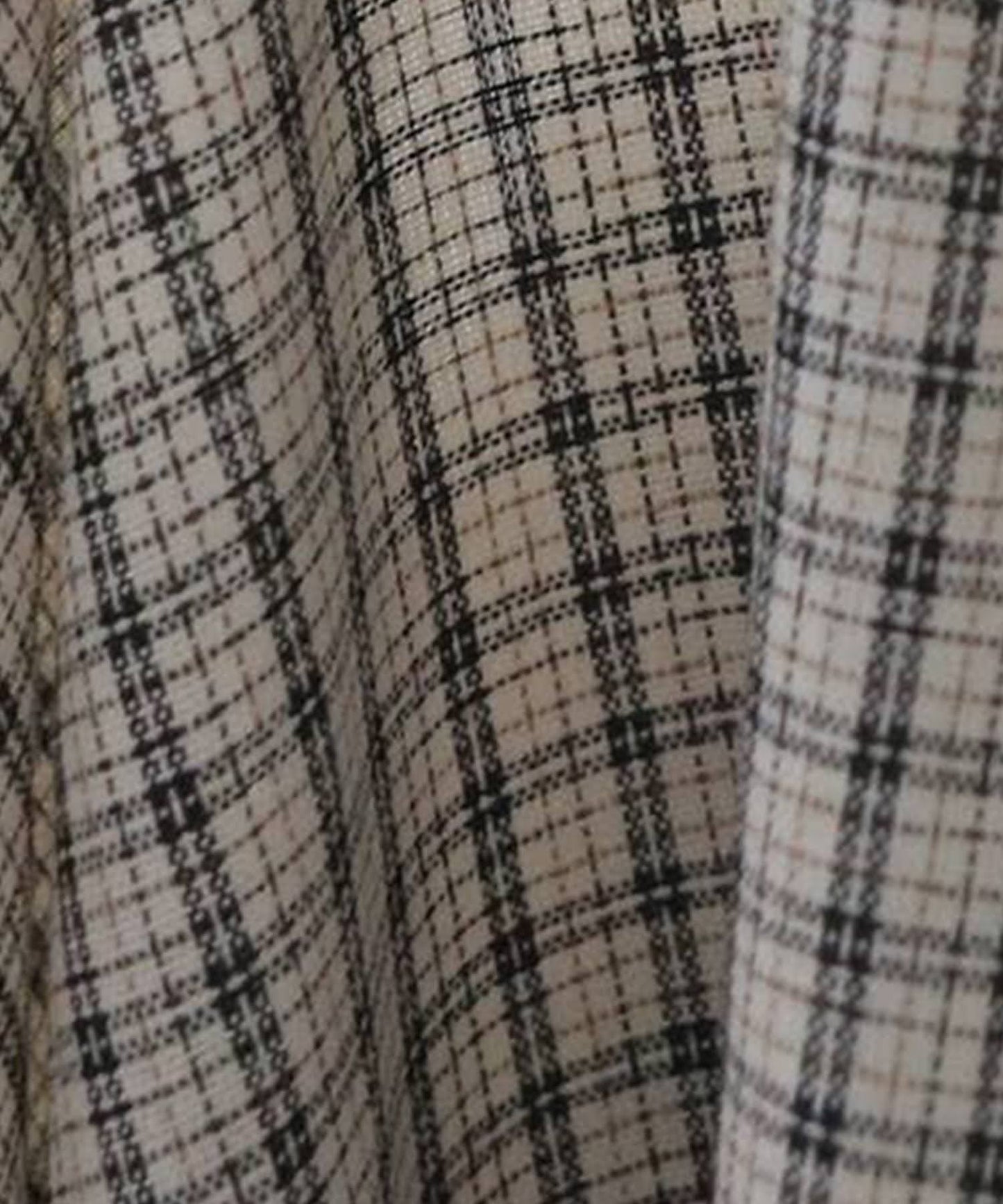 Checkered Hooded Sheer Shirt Ladies