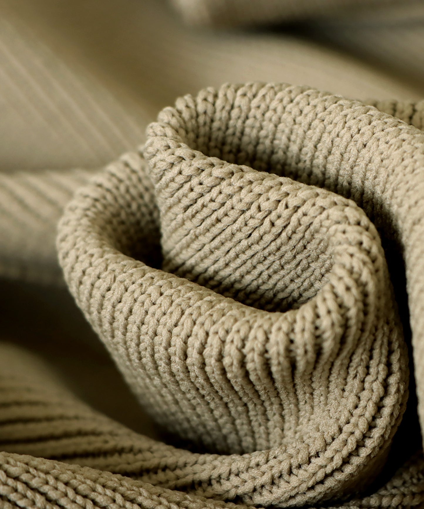 Volume sleeve knit blouson Ladies