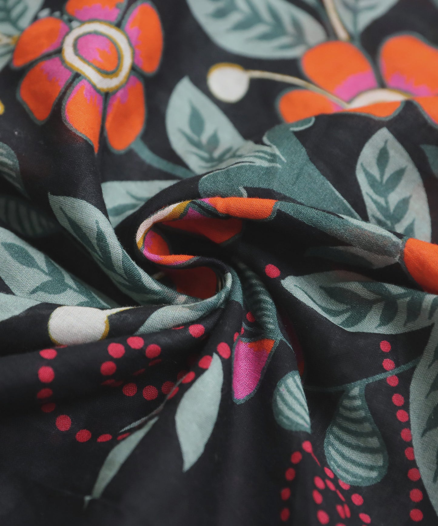 Ladies Floral Print Shirt Dress