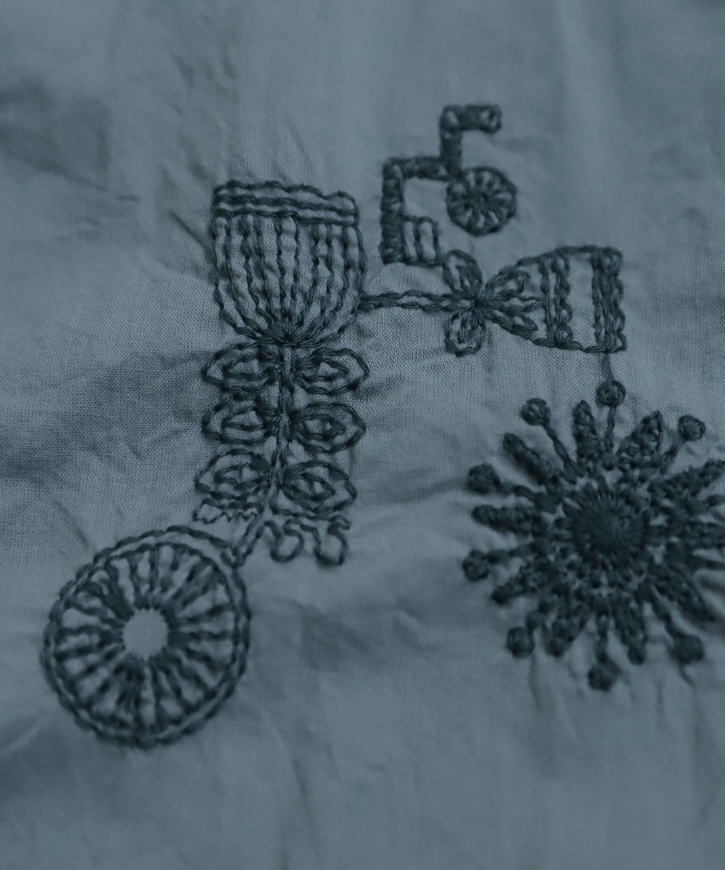 Ladies Indian Cotton Embroidery Shirt