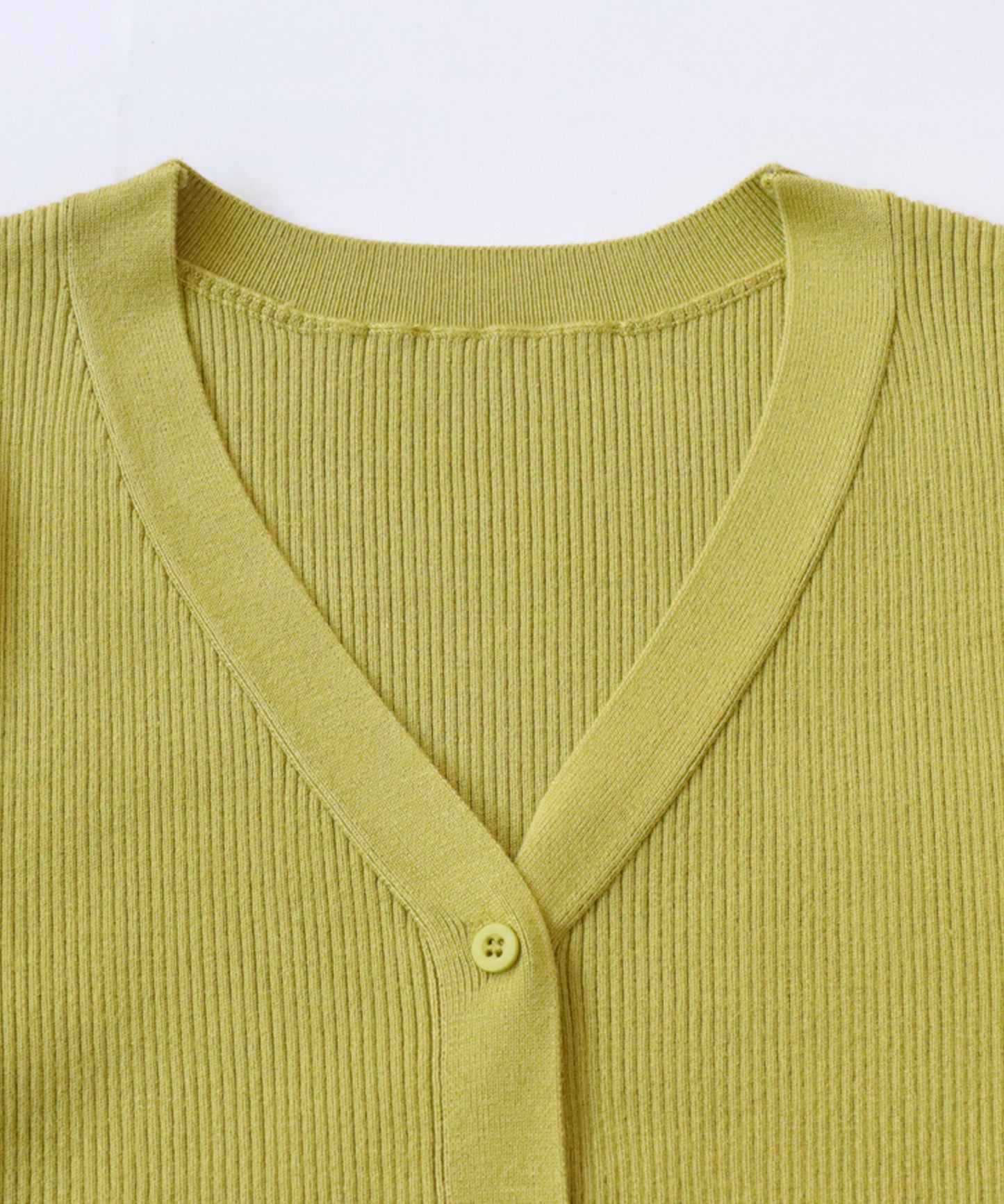 Function material Rib Ladies Cardigan