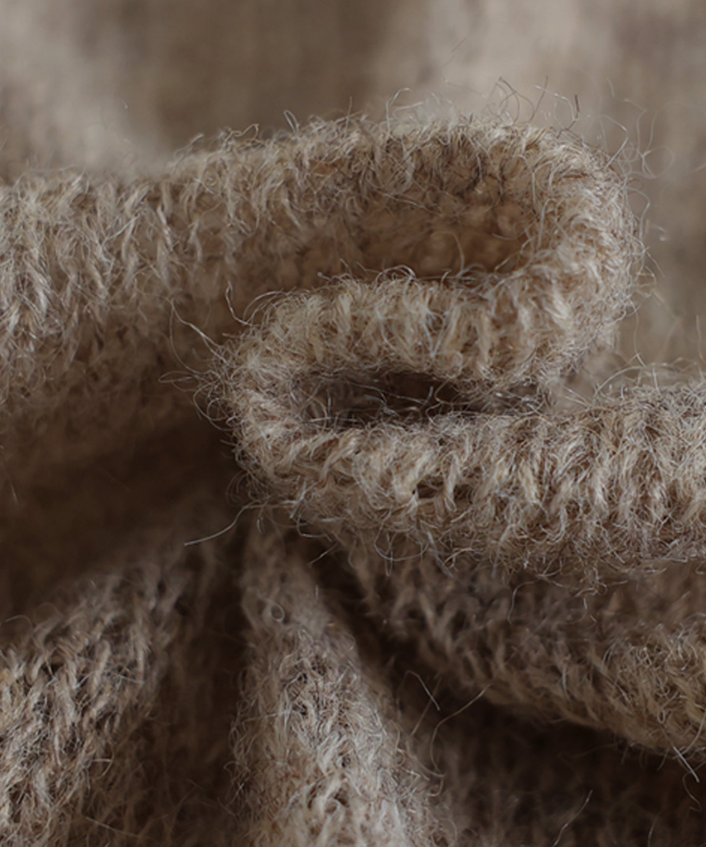 Wool Blend Mohair Knit Ladies