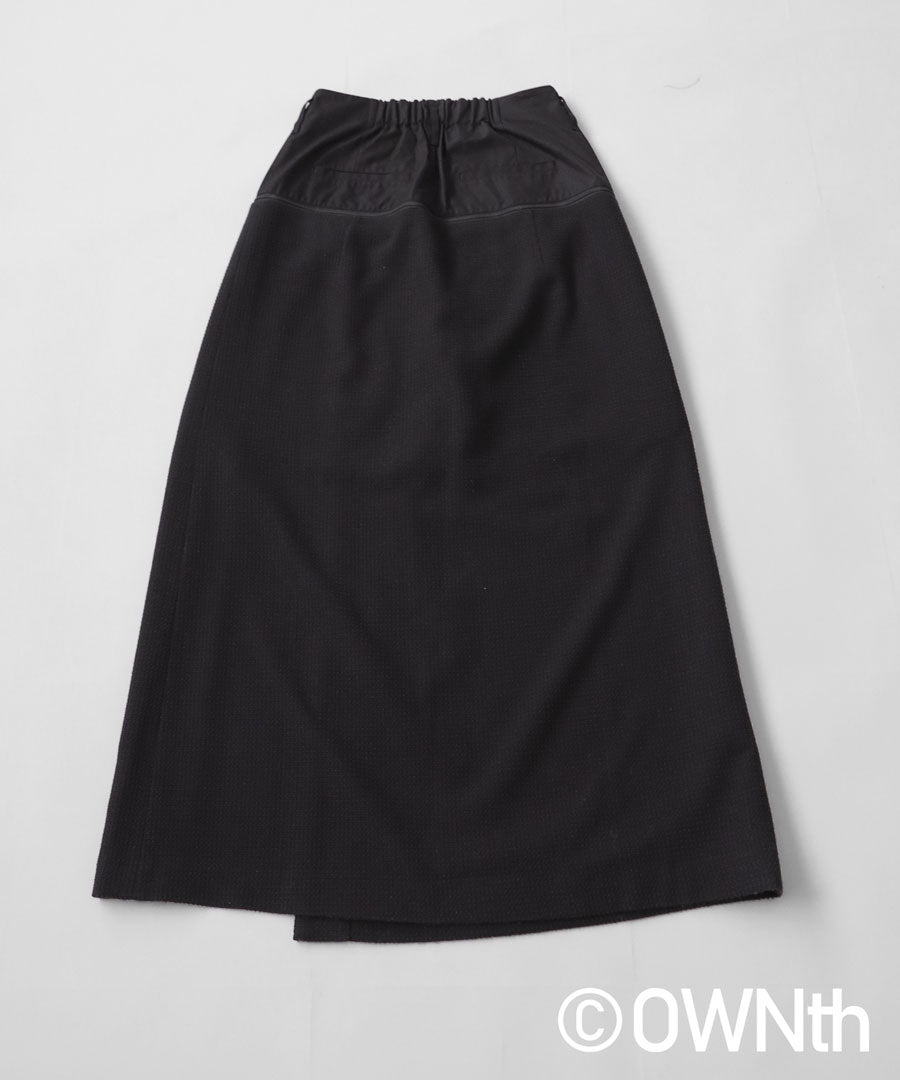 Half pants x long skirt