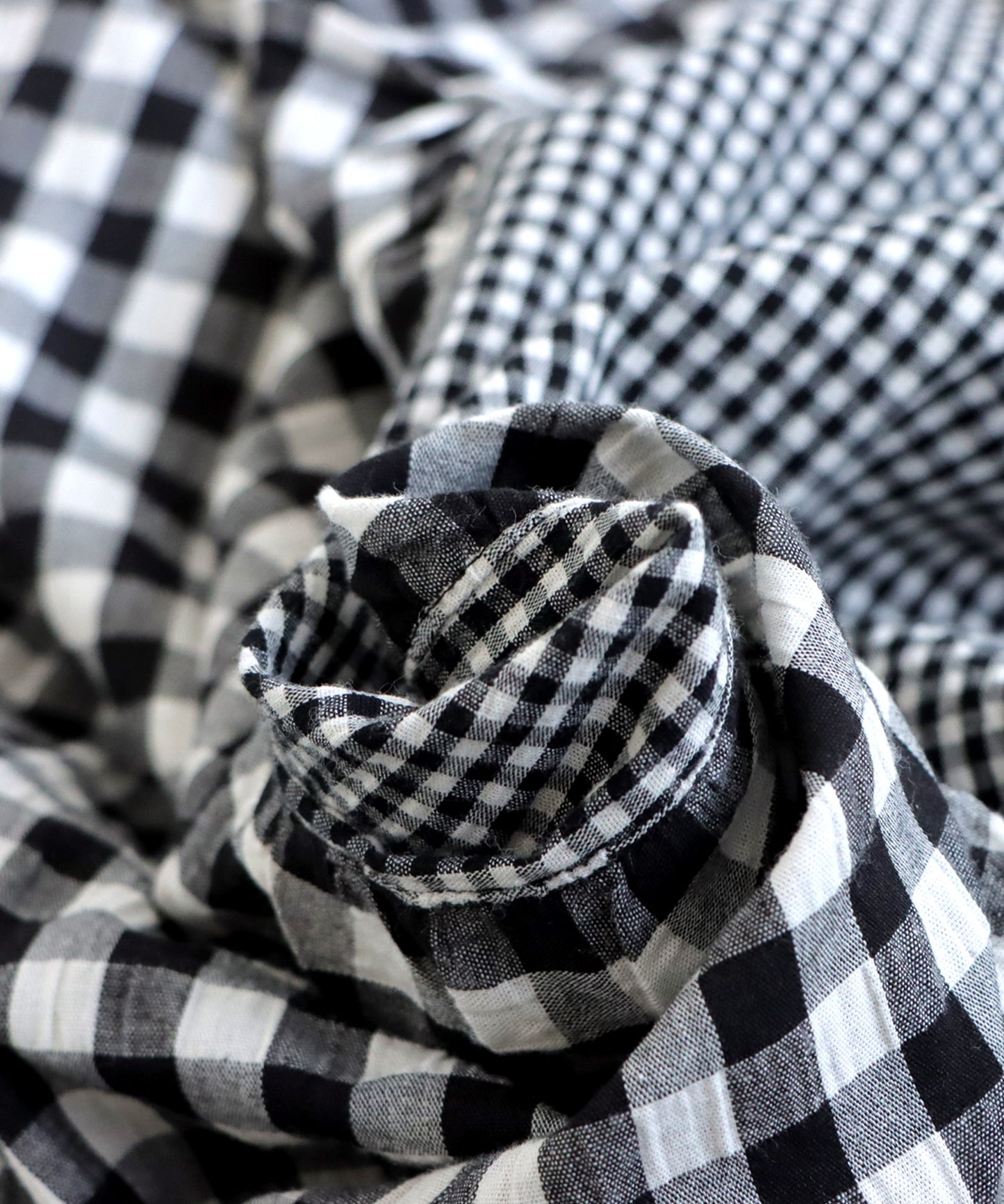 Asymmetry check pattern dress Ladies