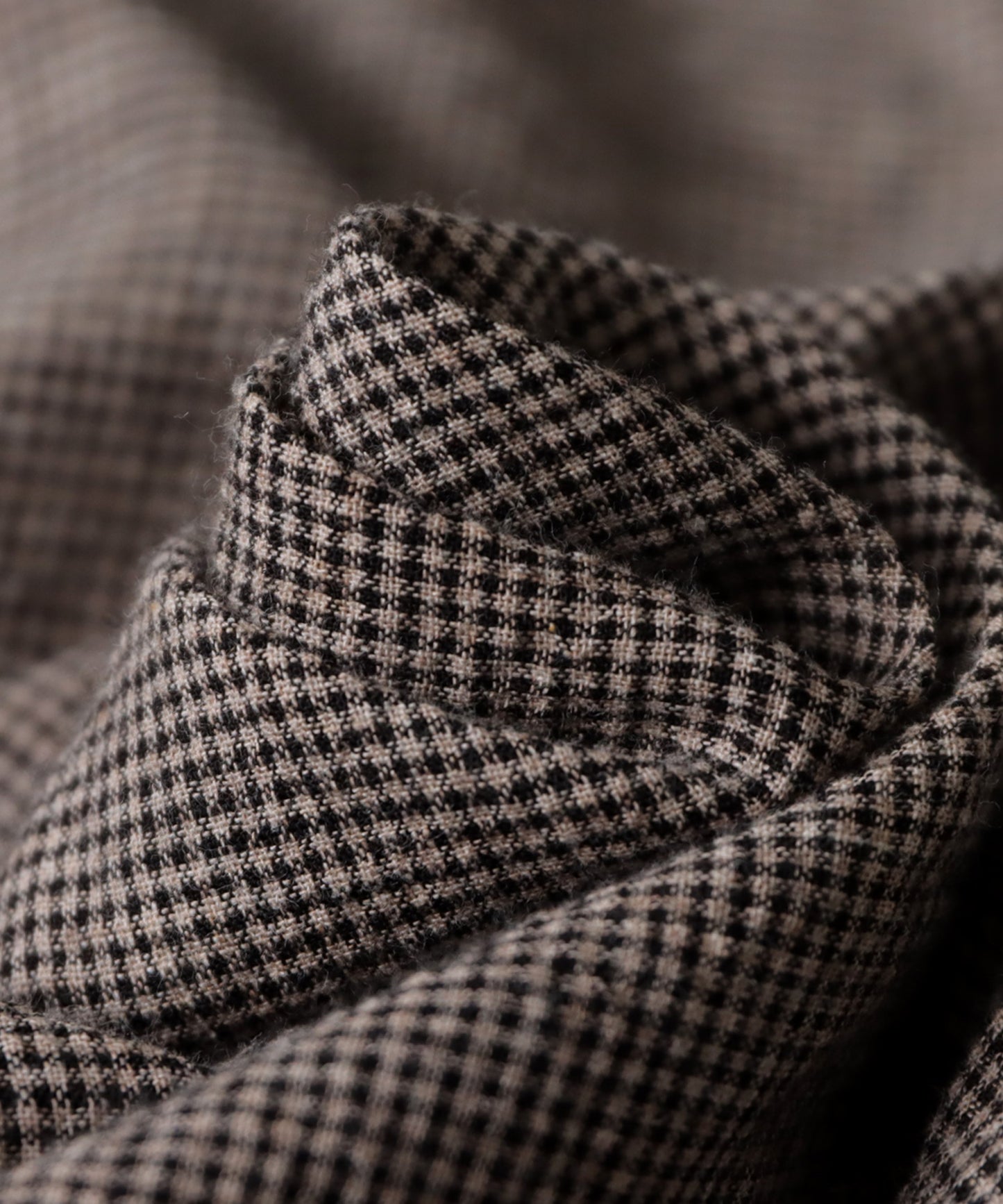 Check pattern gathering dress Ladies