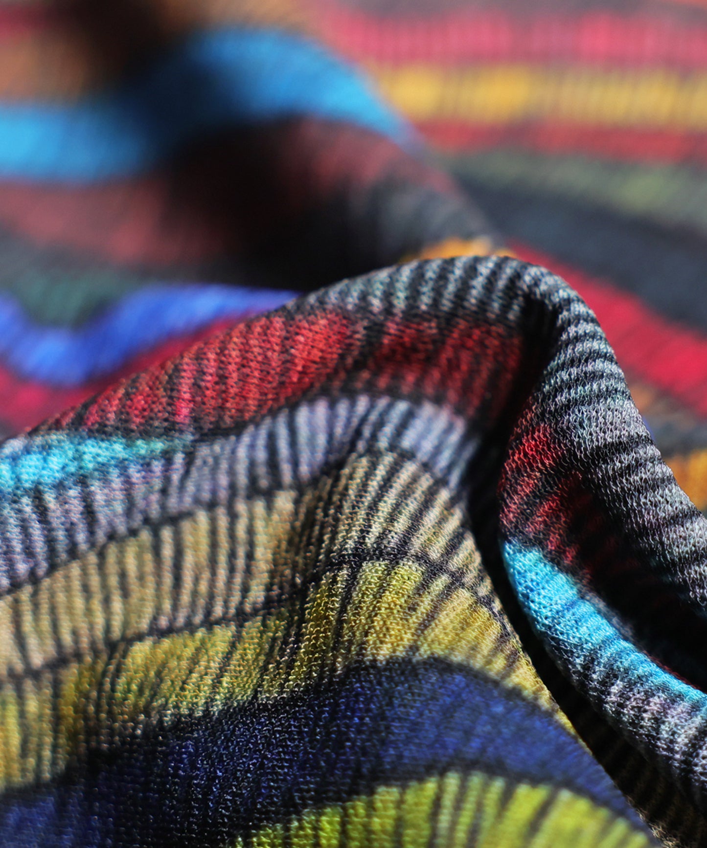 Wave Pattern Wide Pants Ladies