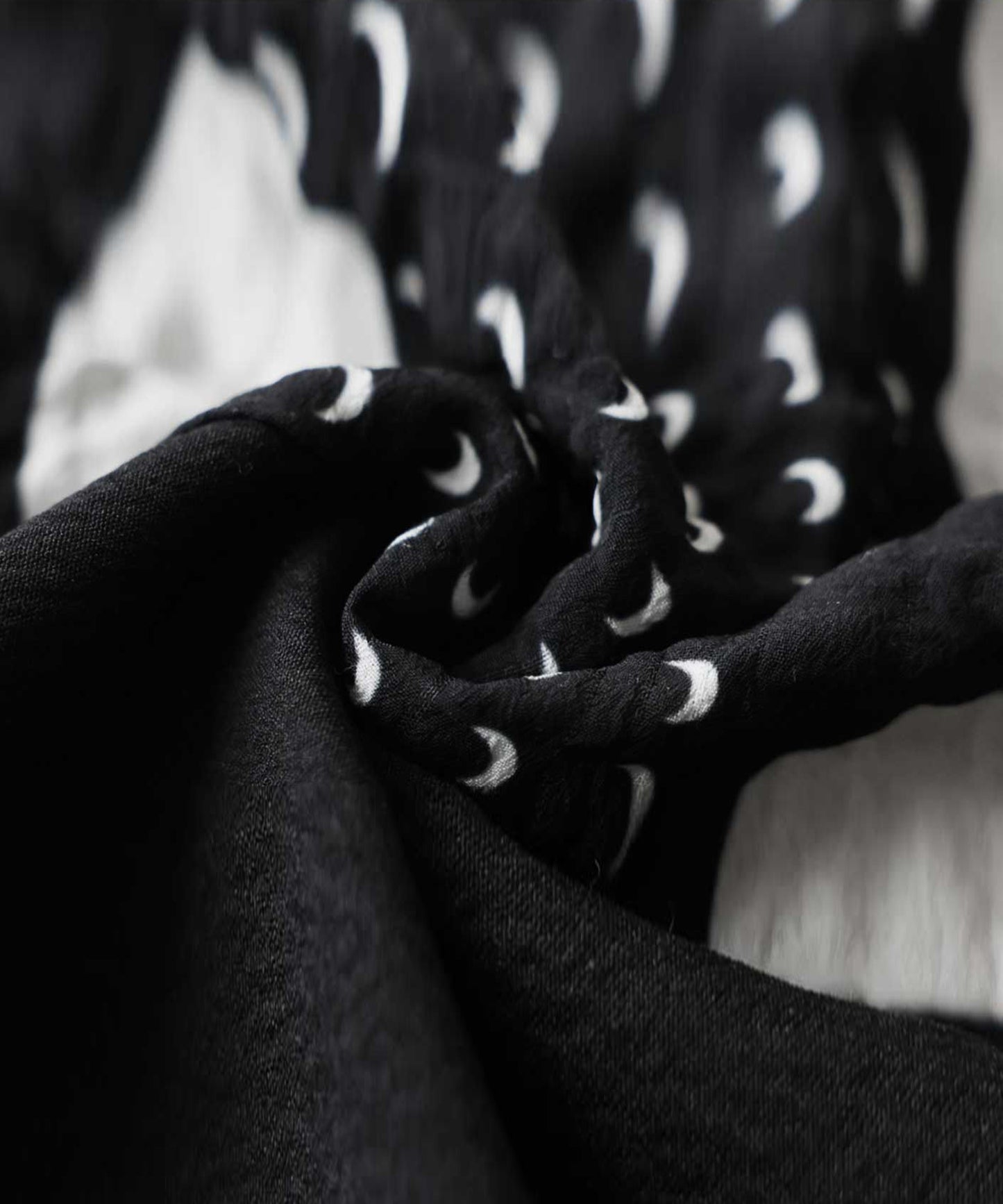 Polka Dot Cocoon Three-Quarter Sleeve Dress Ladies