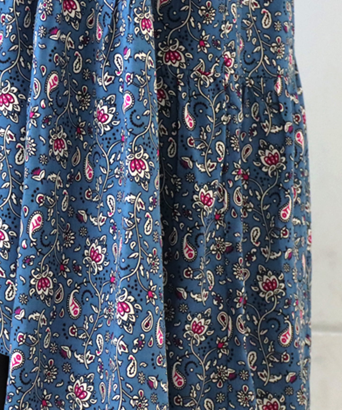 Paisley pattern Tiered Casual dress Long-Sleeve