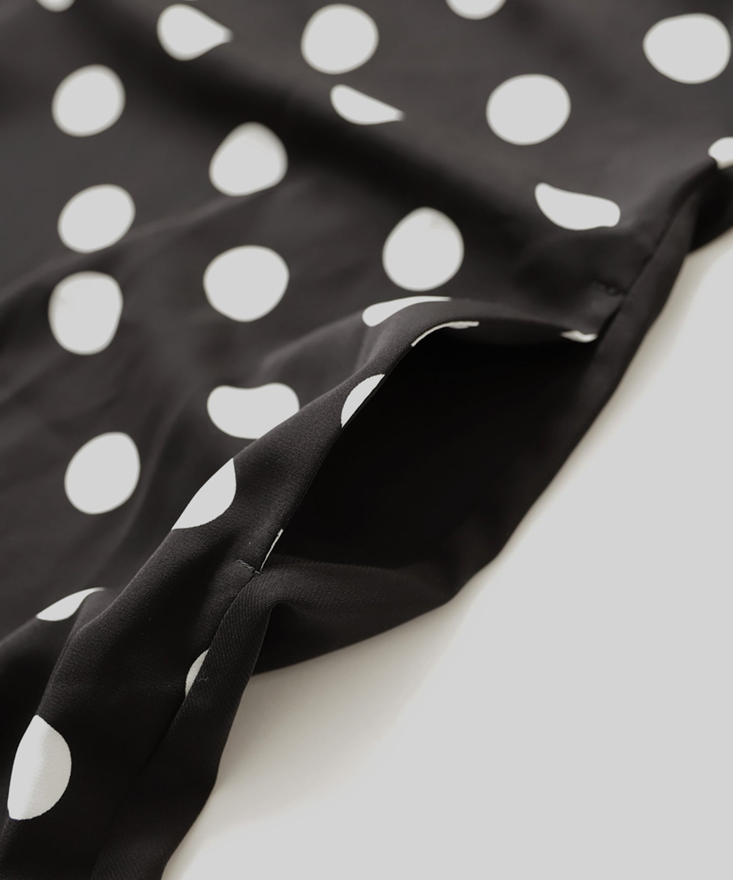 Dot pattern Ladies Casual shirt Long dress