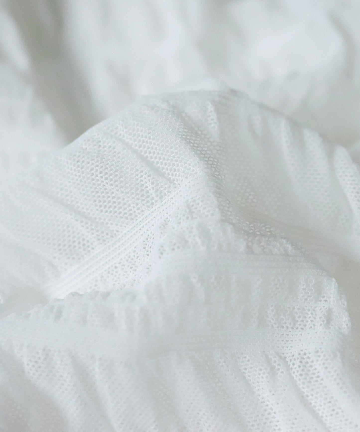 Shirring Sheer Tops Ladies