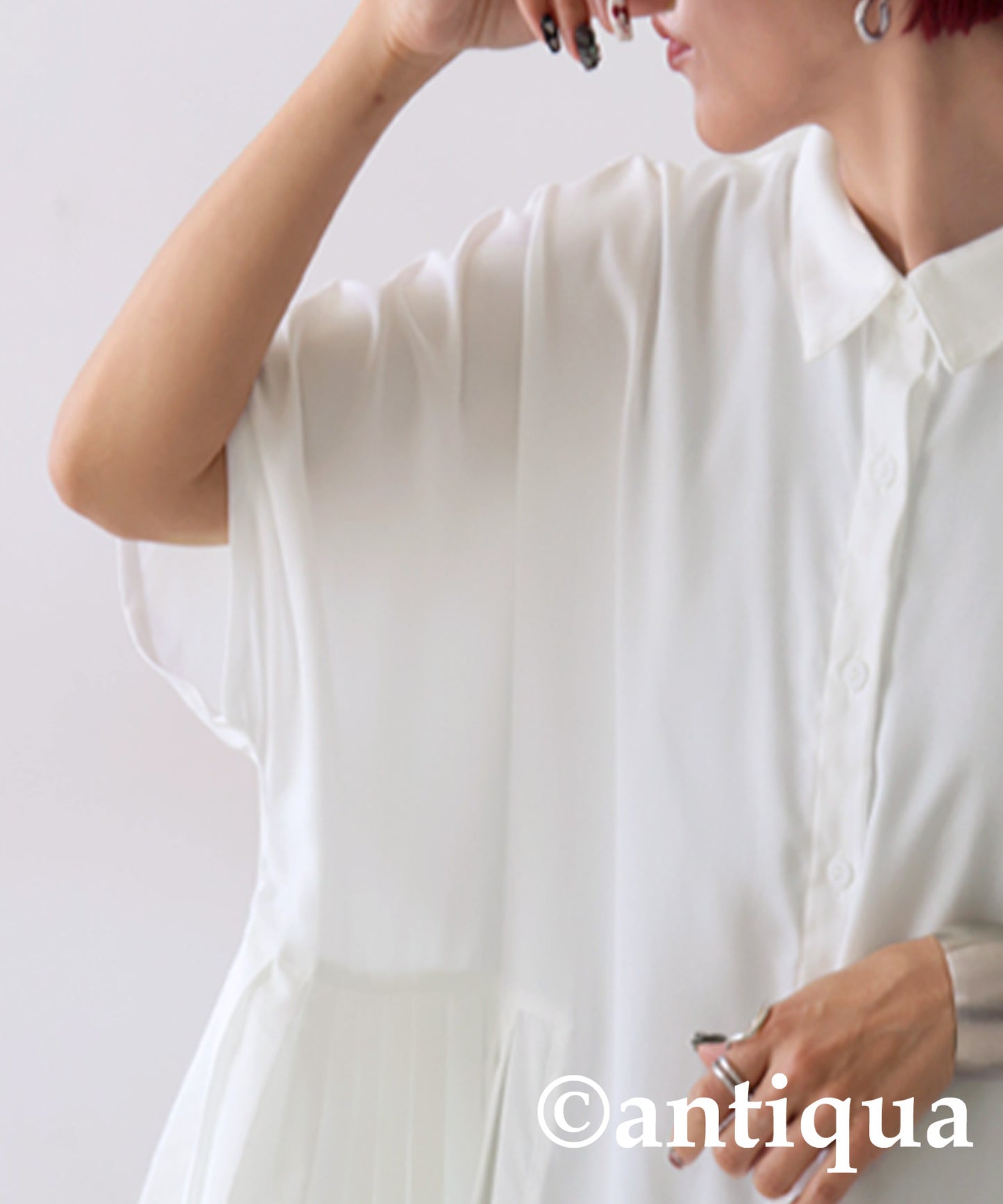 Dolman Pleated Tops Ladies