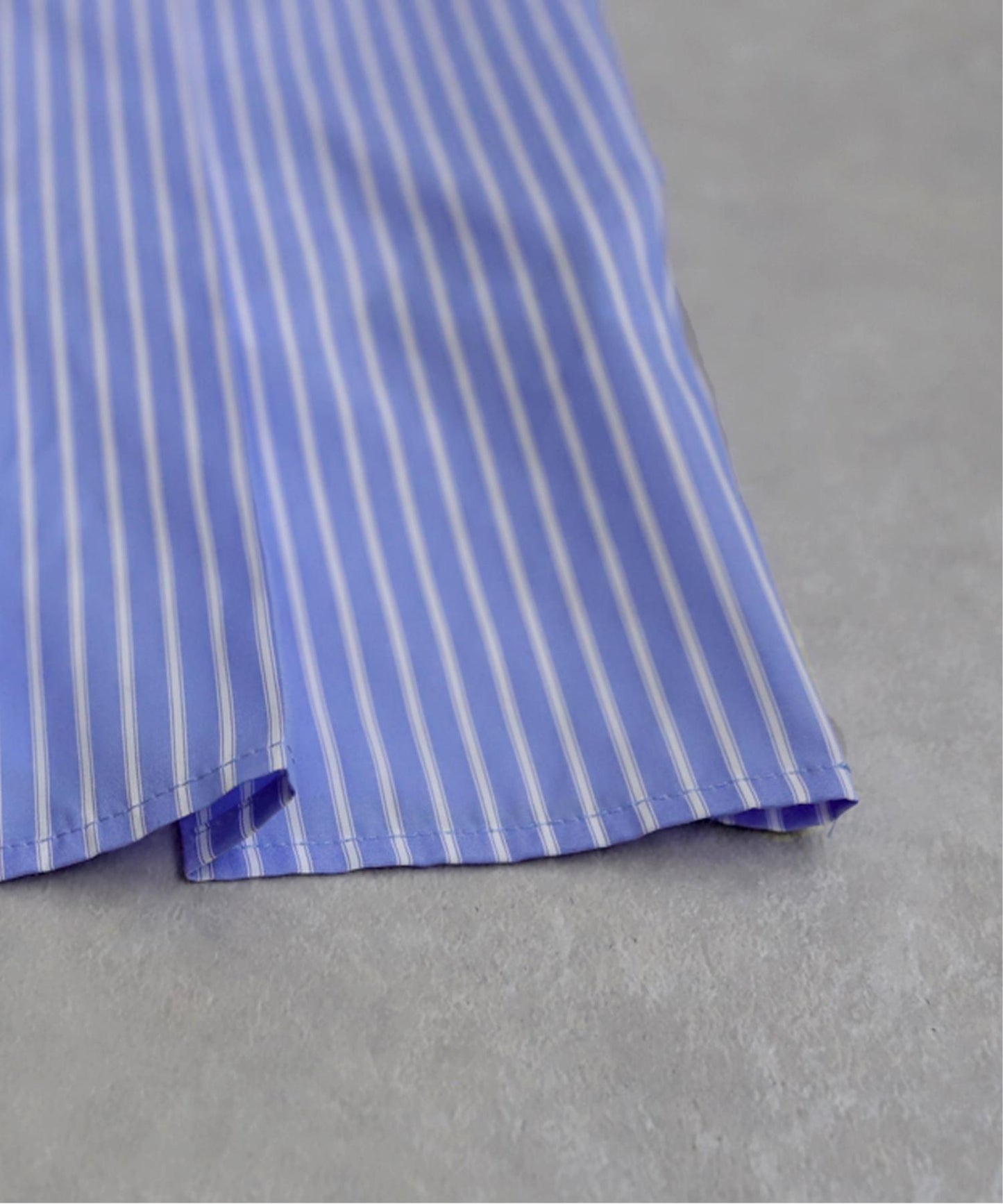 Ladies Asymmetrical Striped Shirt