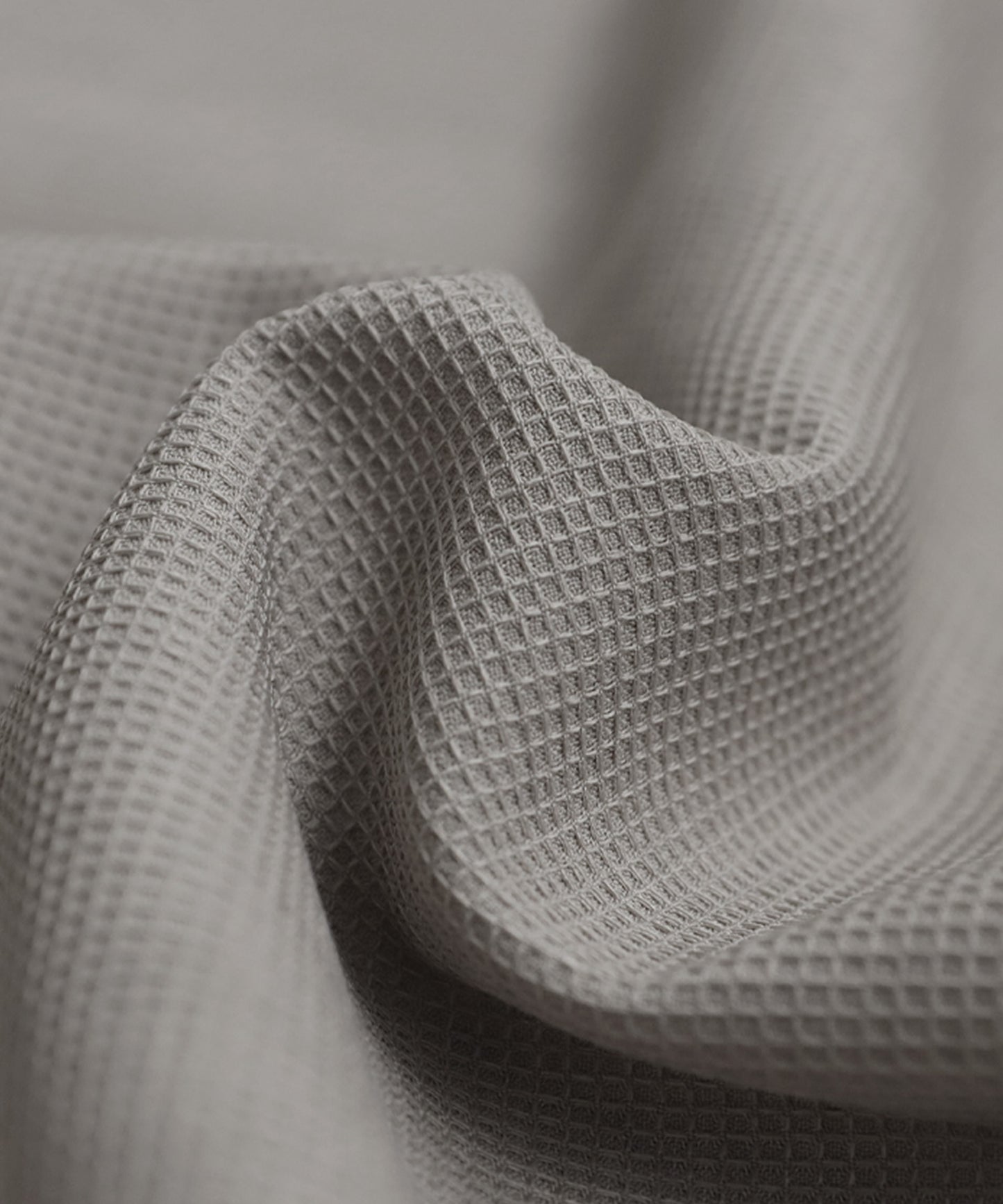 Waffle Fabric Shirt Dress Ladies