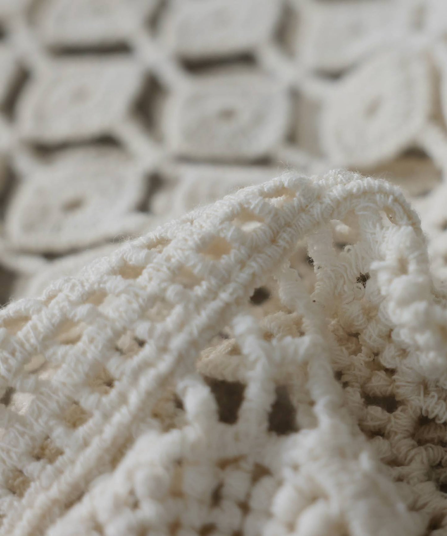 Openwork Knit 100% Cotton Lace Top Ladies