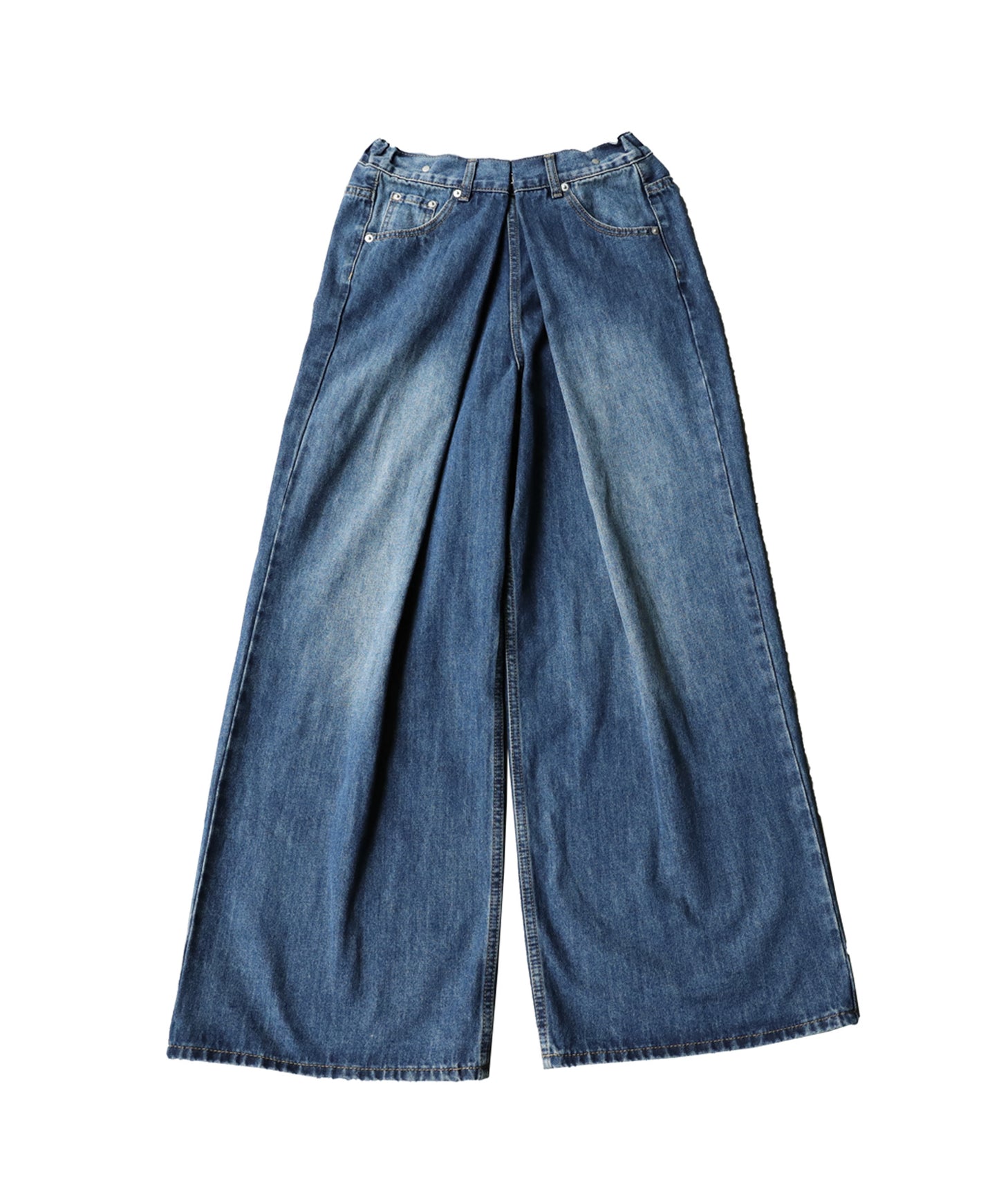 Front Tack Ladies Wide Jeans