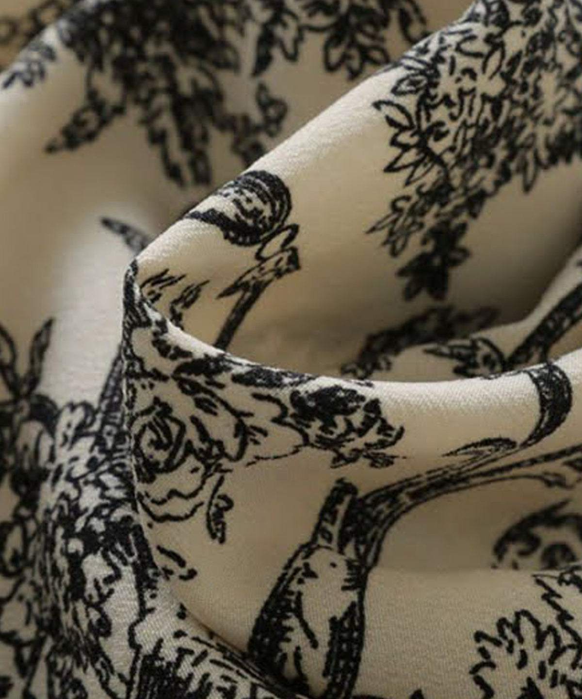 Toile De Jouy Pattern Shirt Ladies