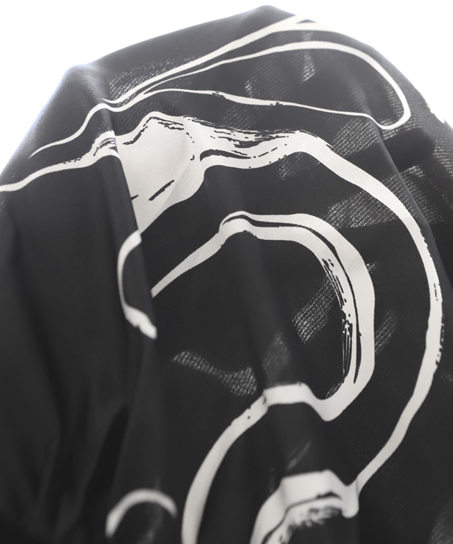 Ladies gathered skirt marble print