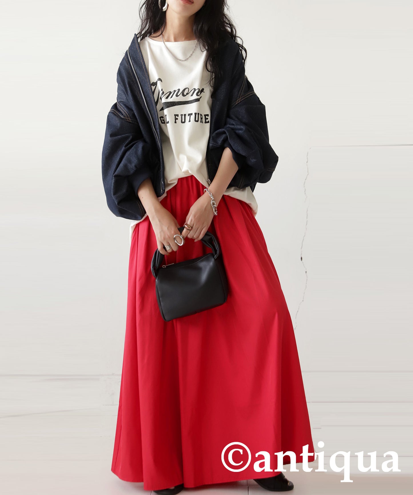 Ladies Long Gather skirt