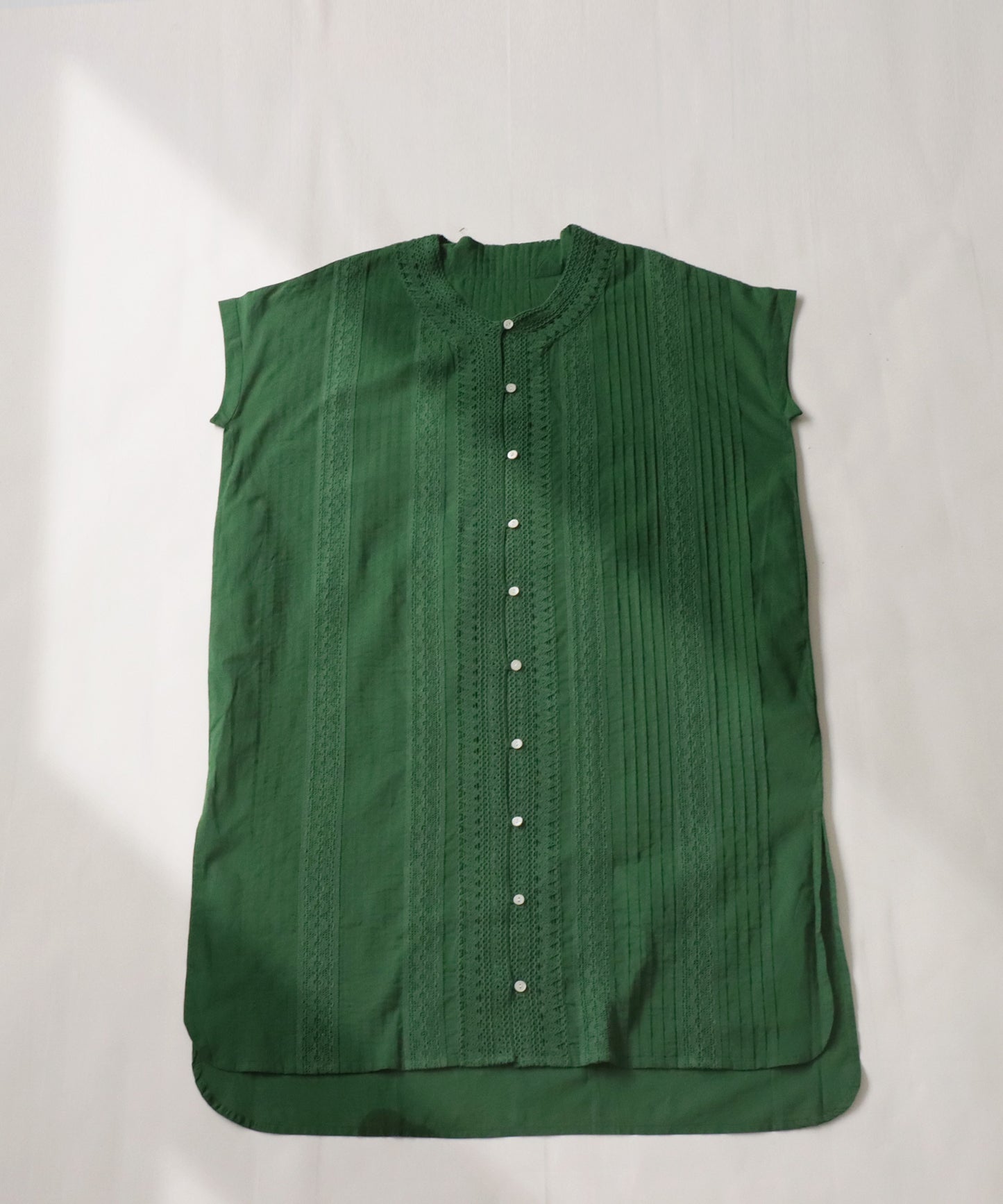 Indian Cotton Ladies Lace casual dress Short-Sleeve