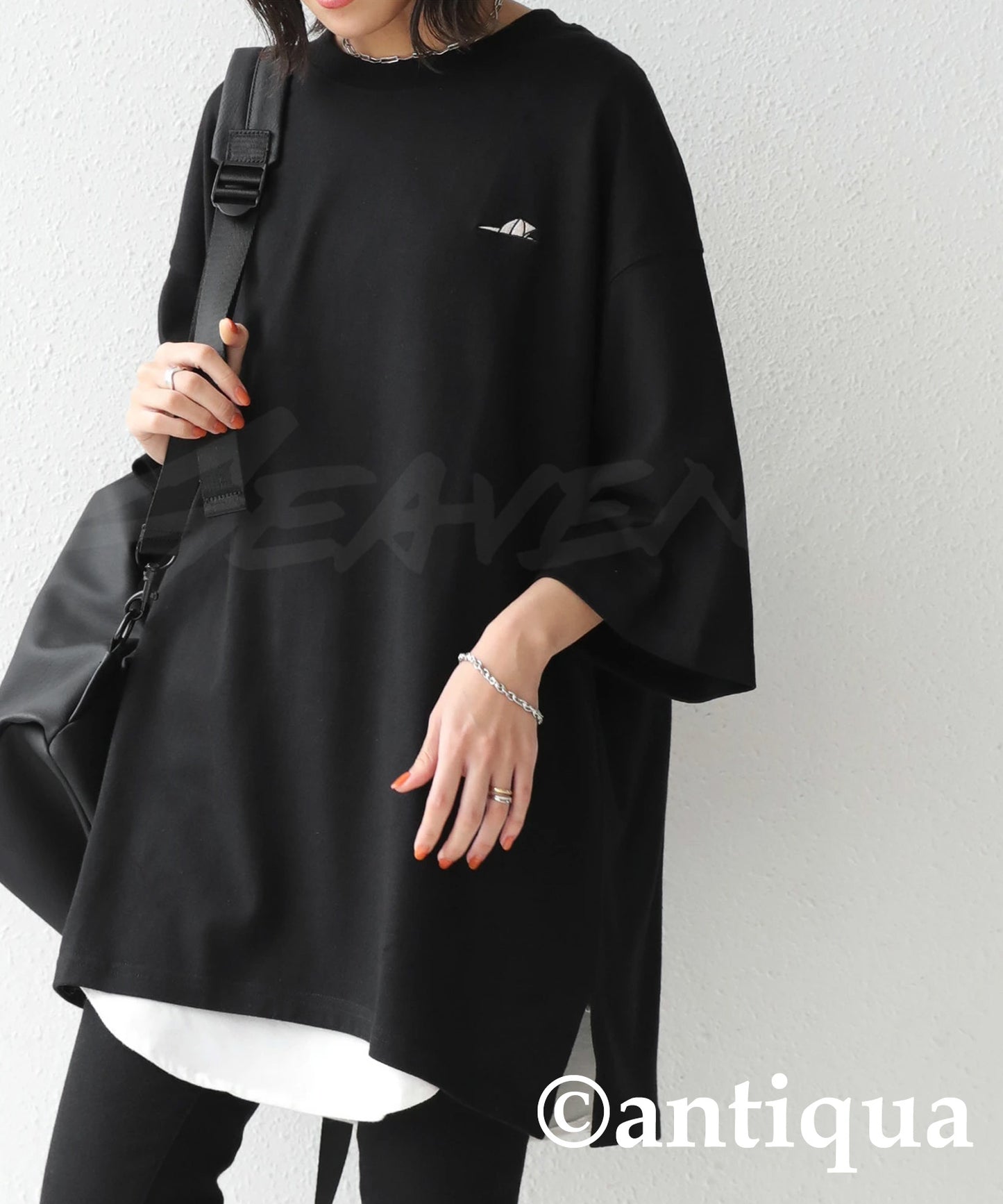 SEAVEN Embroidery Logo T shirts short sleeve