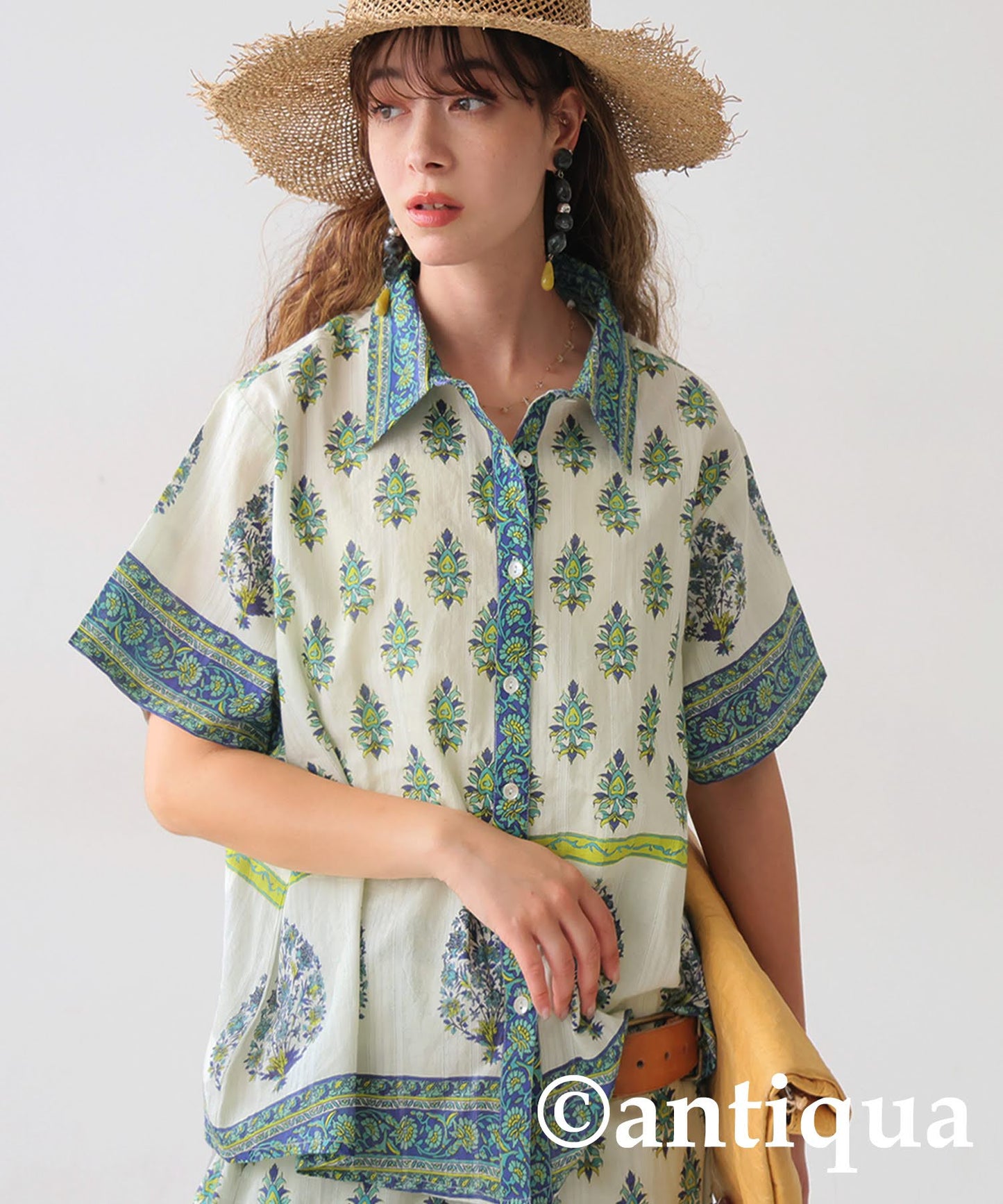 Ladies Botanical Print Shirt