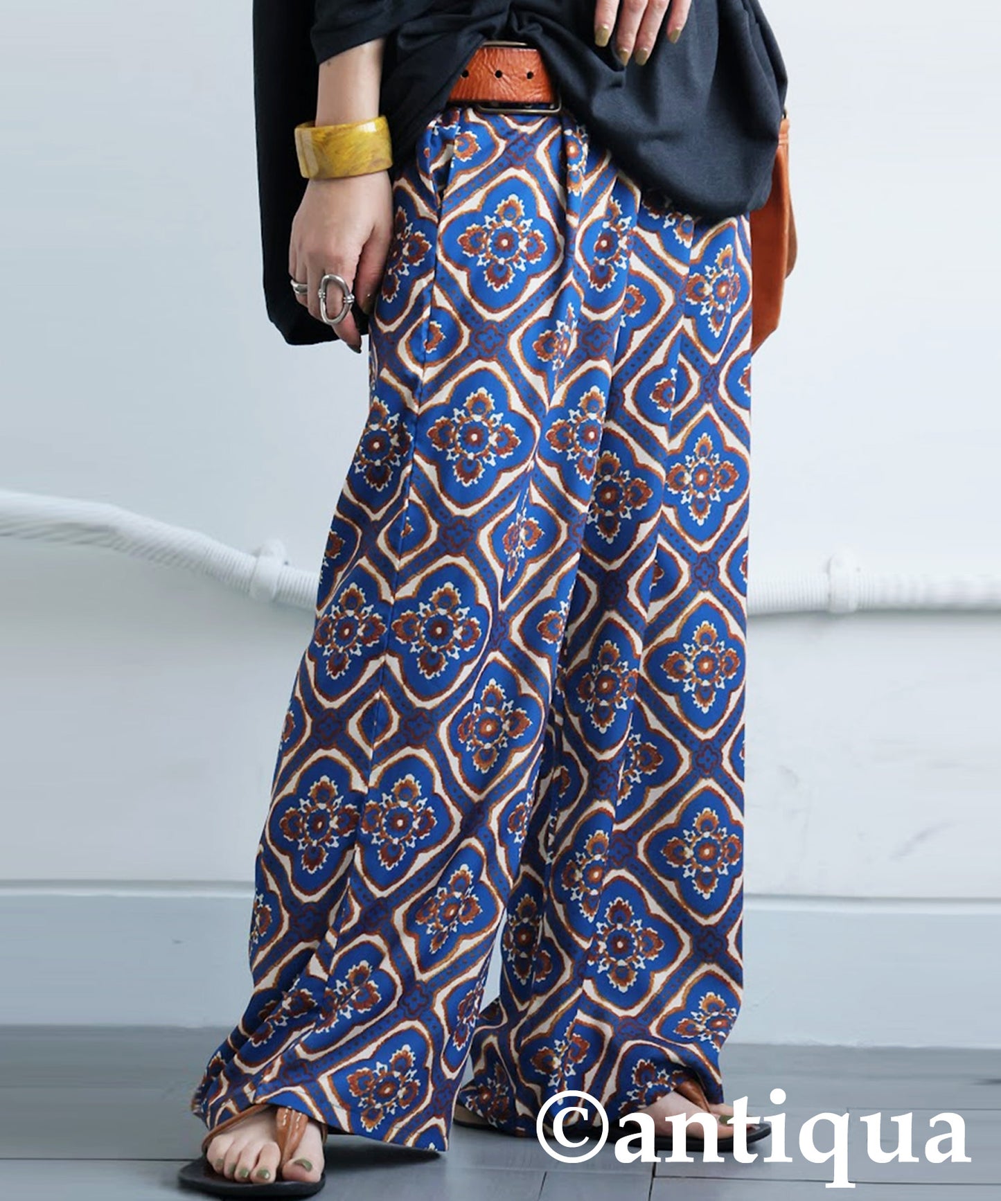 Ethnic Pattern Pants Ladies
