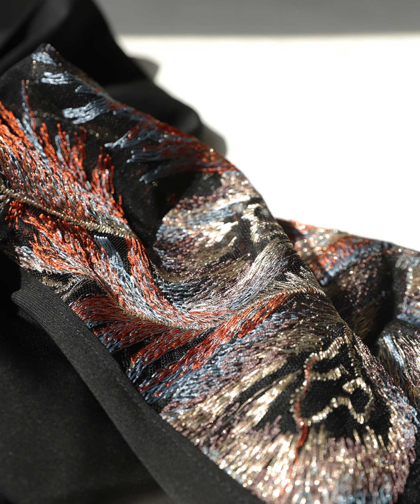 Tulle-Sleeve Embroidery Ladies Blouse Ladies Tops