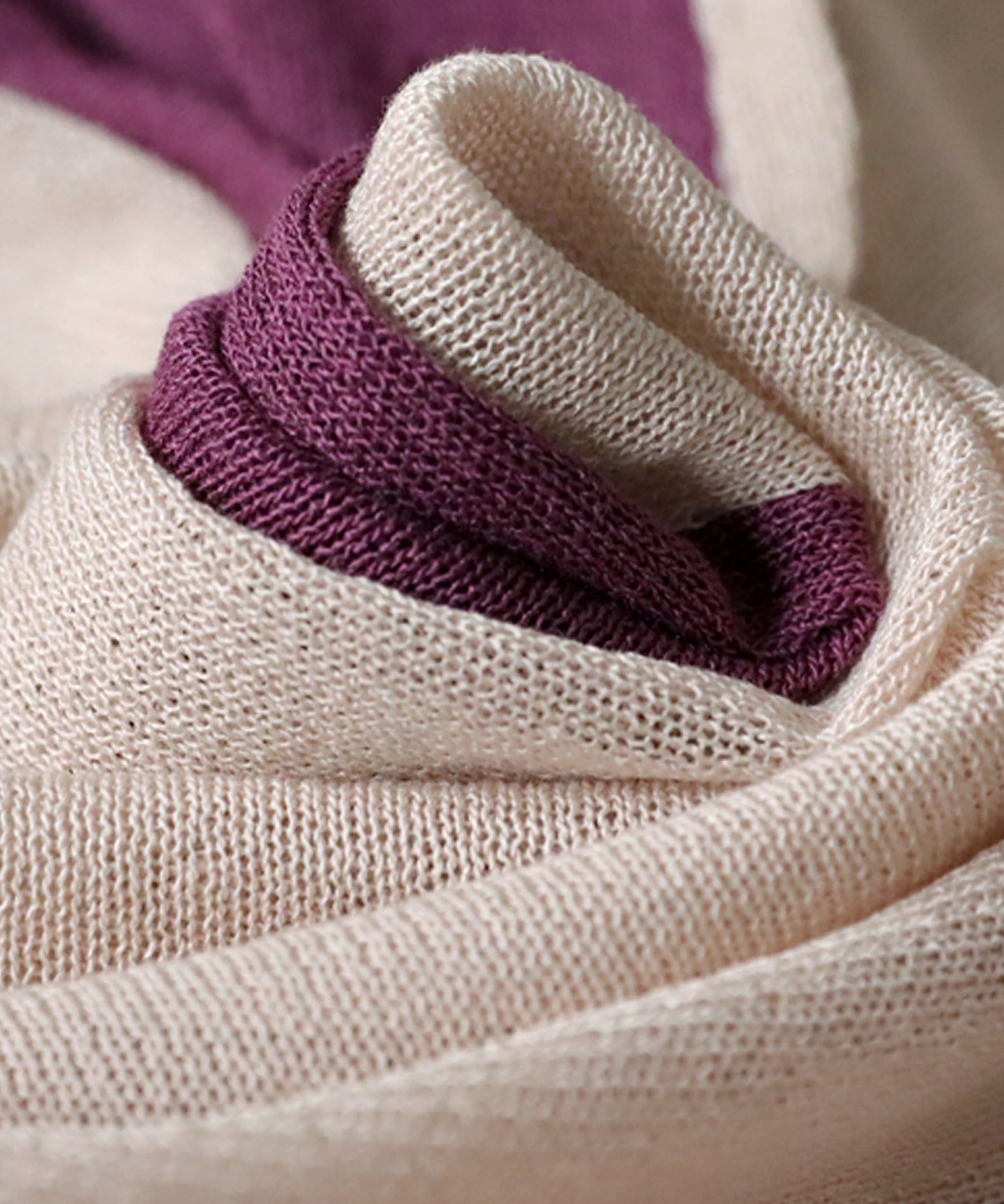 Bicolor Sheer Knit Ladies