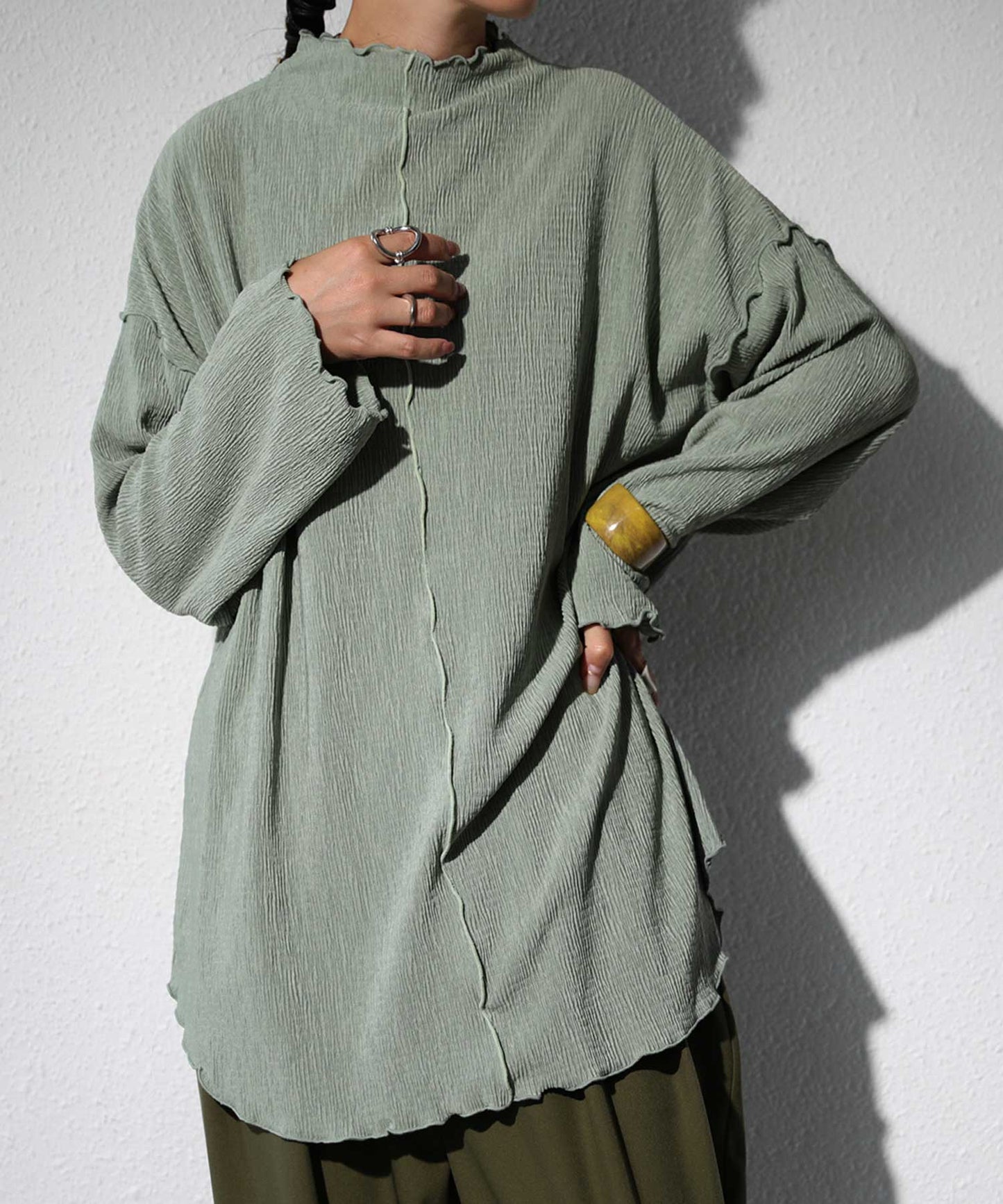 Crepe cut sew tops Ladies