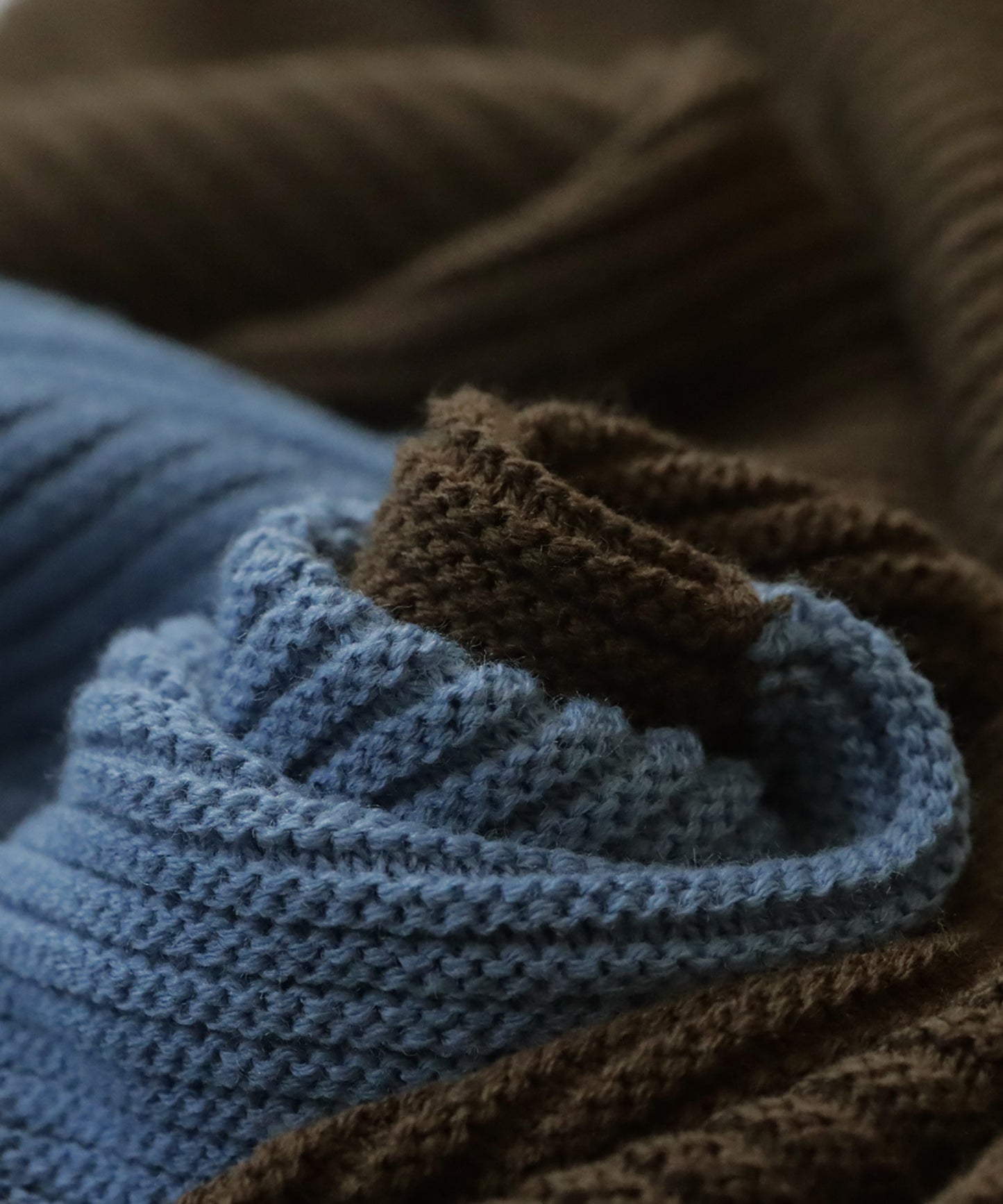 Wave pattern color cardigan Men's