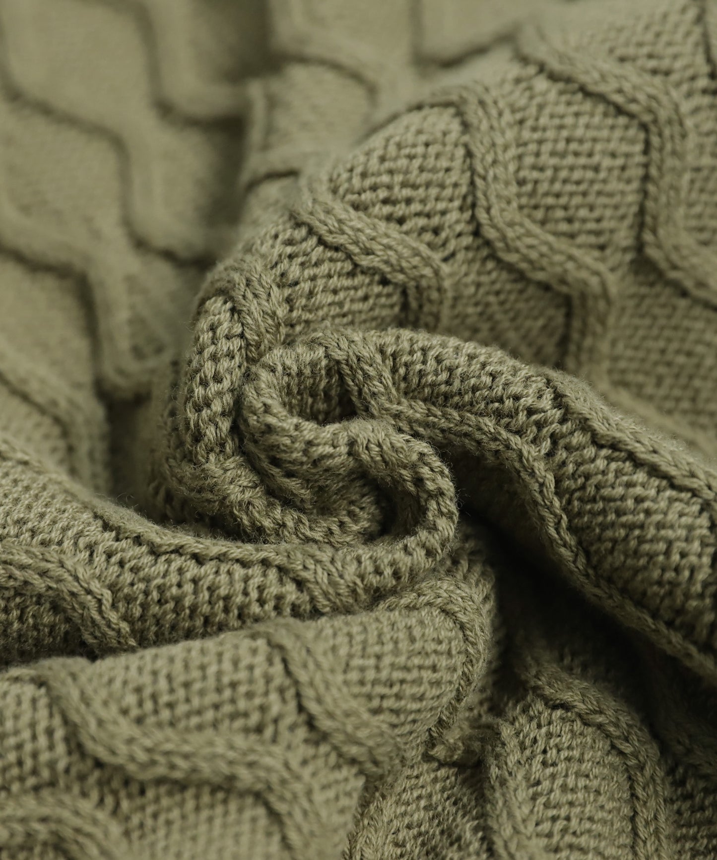 Aran Knit Cardigan Ladies