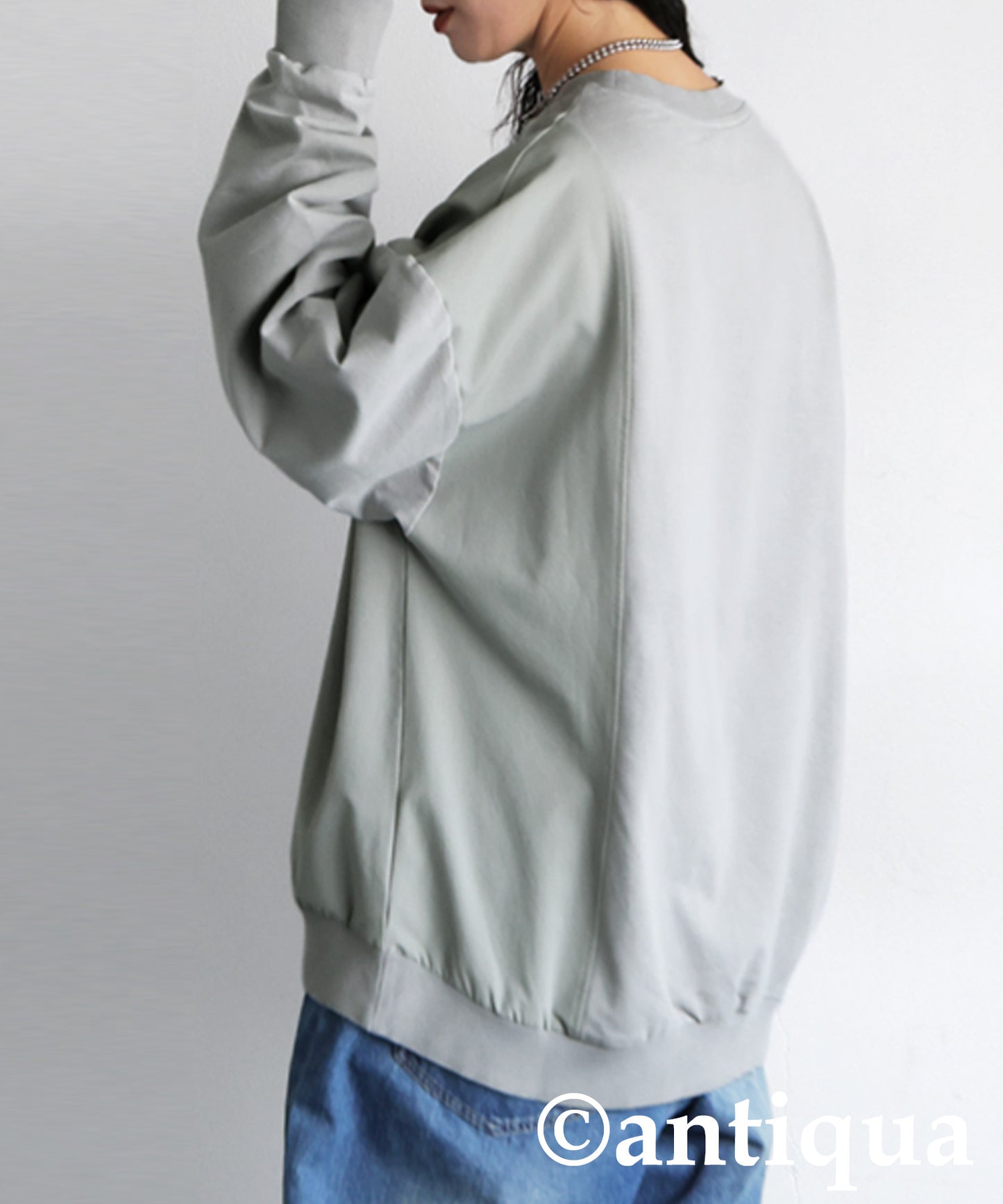 Mixed-Material Sweatshirt Ladies