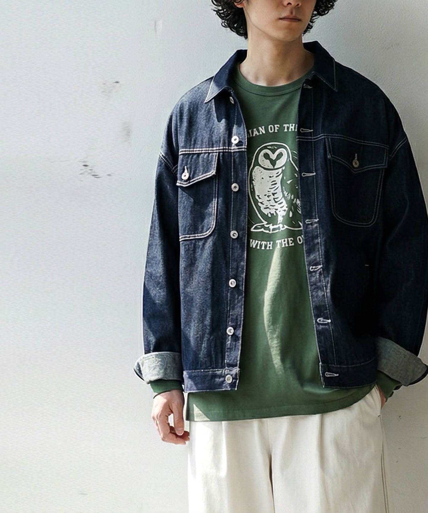 Long-Sleeved 100% Cotton Animal Print Long-Sleeved T-Shirt Men's