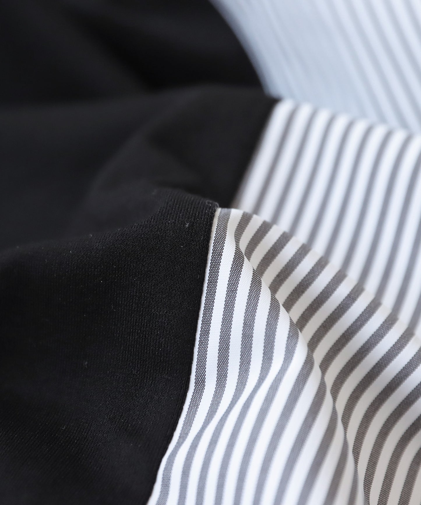 Stripe Switching Shirt Men's