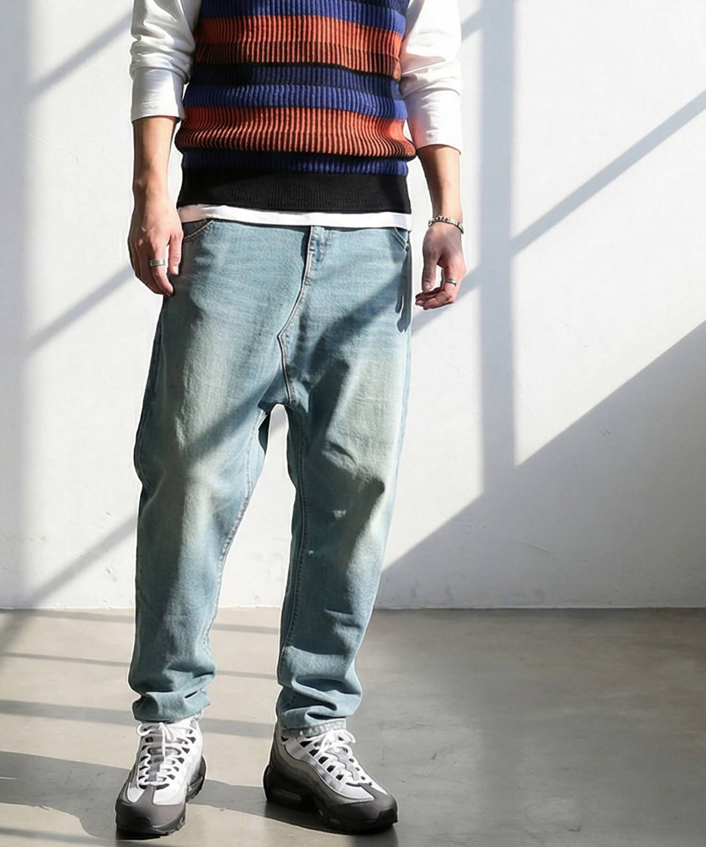 Sarouel Denim Pants Men's