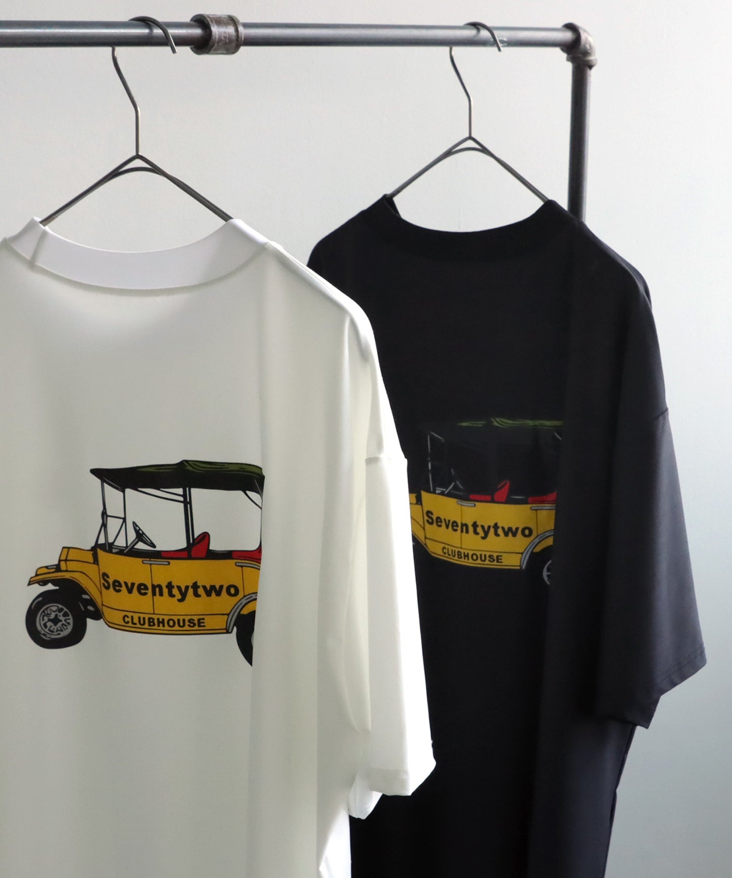 ANTIQUAGOLF×STCH Men's back print T-shirt