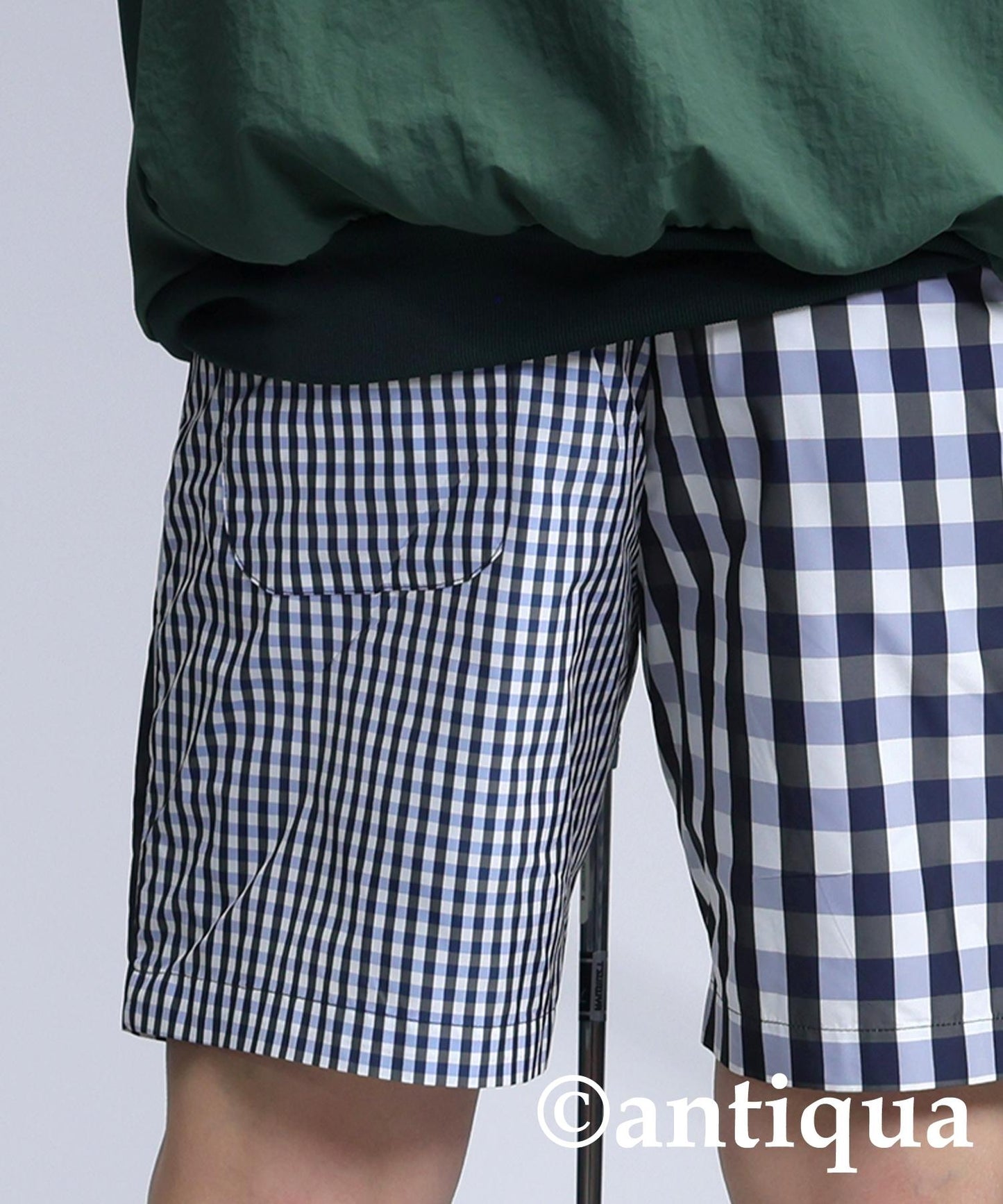 Men's ANTIQUA GOLF × STCH Check Shorts