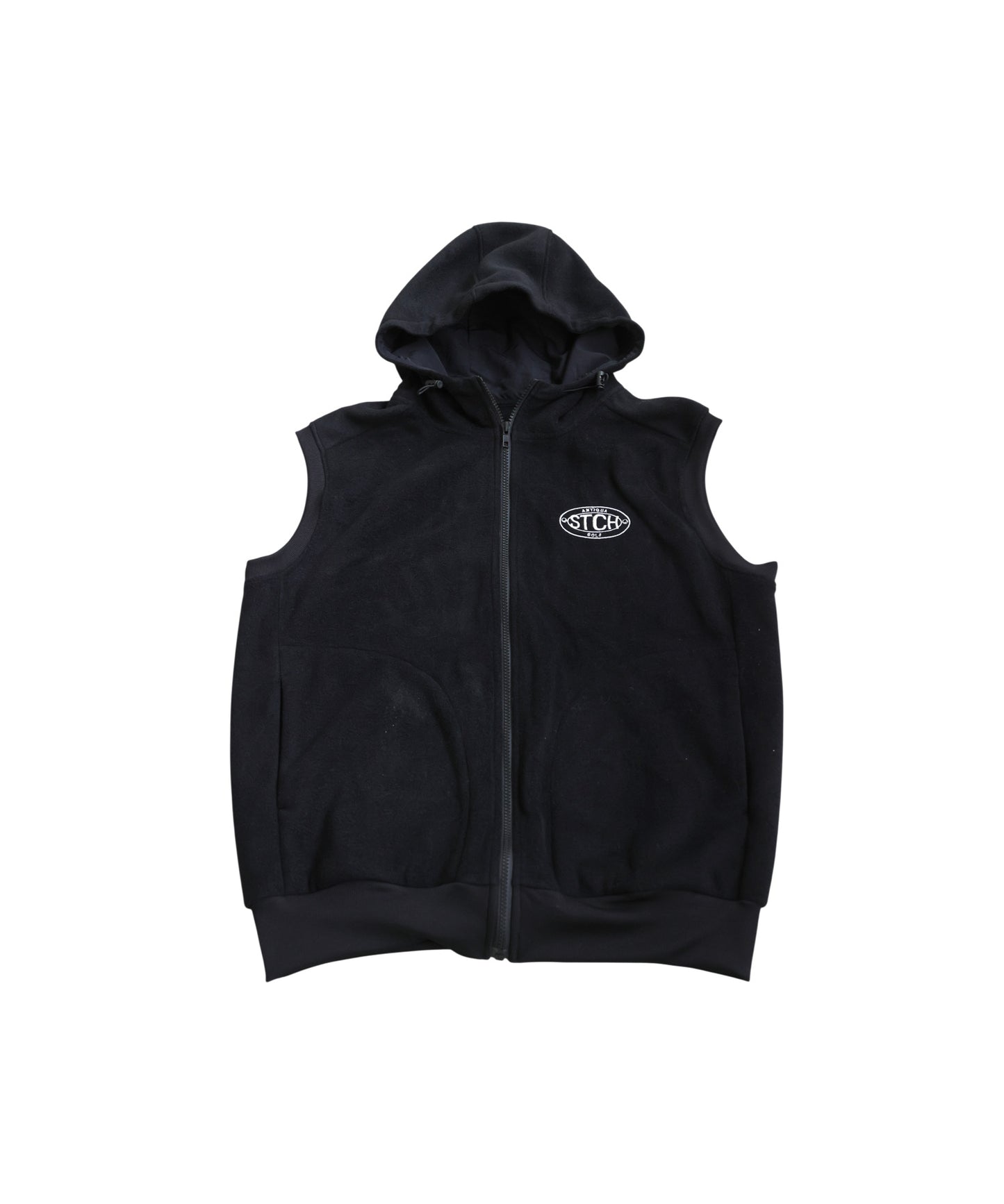 ANTIQUA GOLF×STCH Hooded Logo Vest Men's