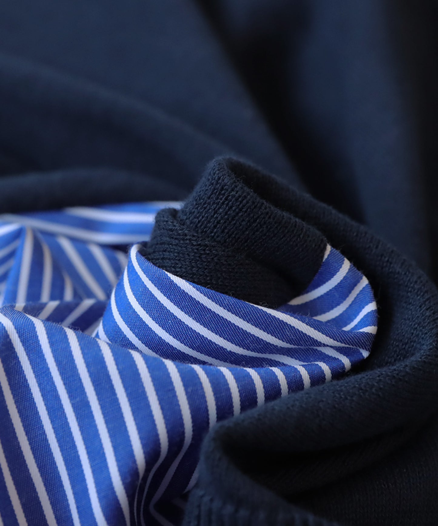 Different Material Docking Cardigan Men's