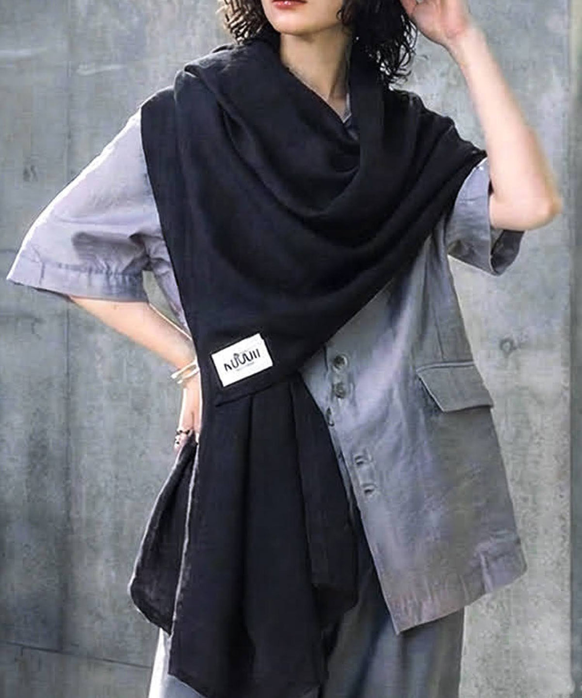NUUUII UV-Cut Hooded Stole With Wire Frame Ladies