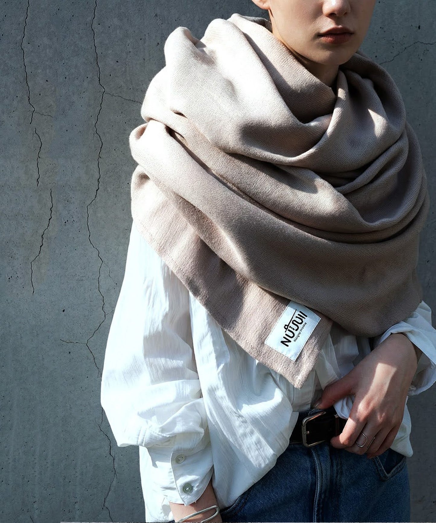 NUUUII UV-Cut Hooded Stole With Wire Frame Ladies