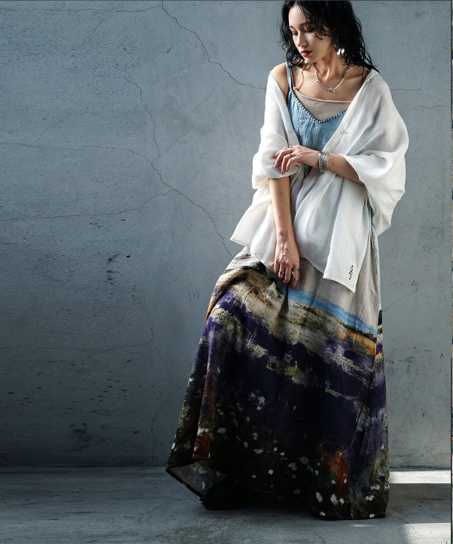 NUUUII UV-Cut Hooded Stole With Wire Frame Ladies