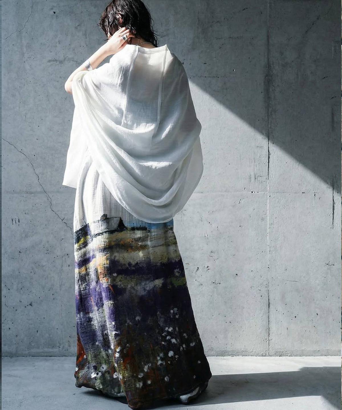 NUUUII UV-Cut Hooded Stole With Wire Frame Ladies