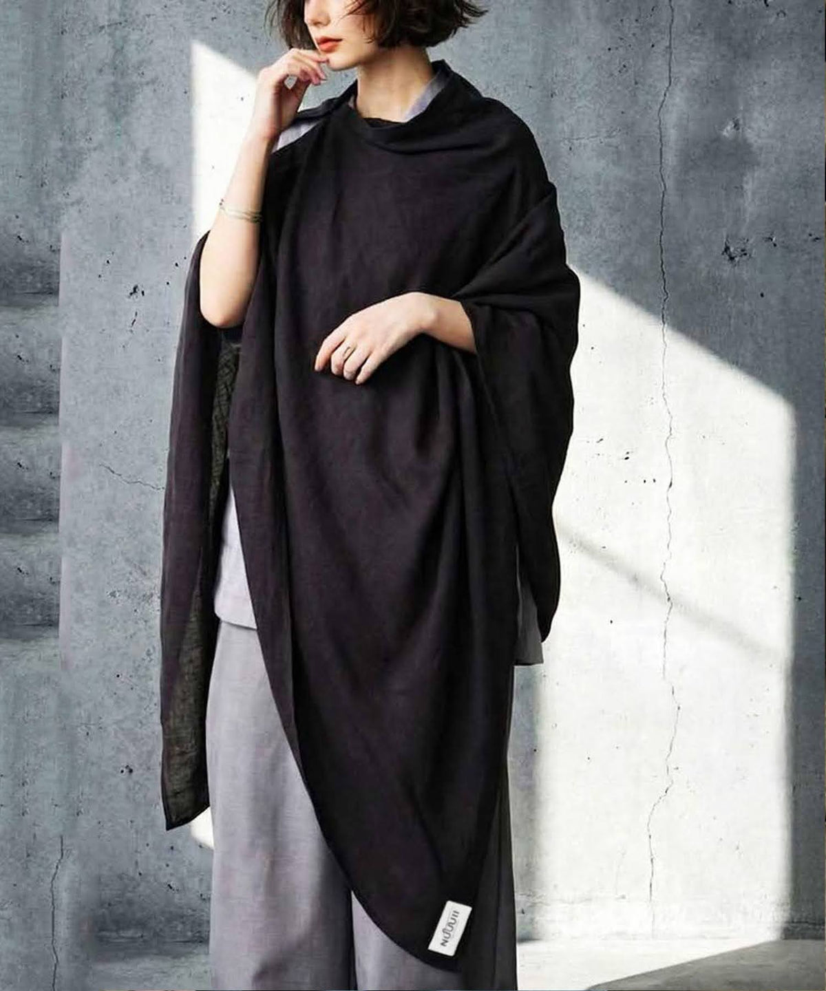NUUUII UV-Cut Hooded Stole With Wire Frame Ladies