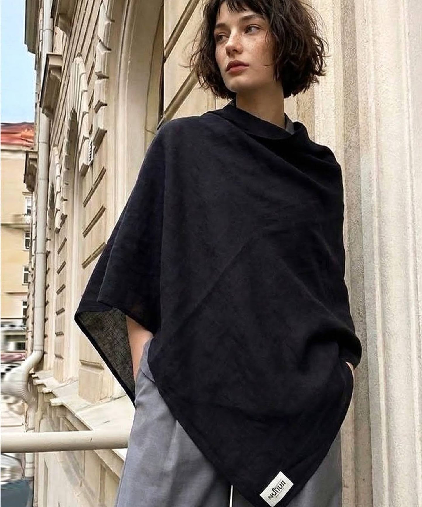 NUUUII UV-Cut Hooded Stole With Wire Frame Ladies